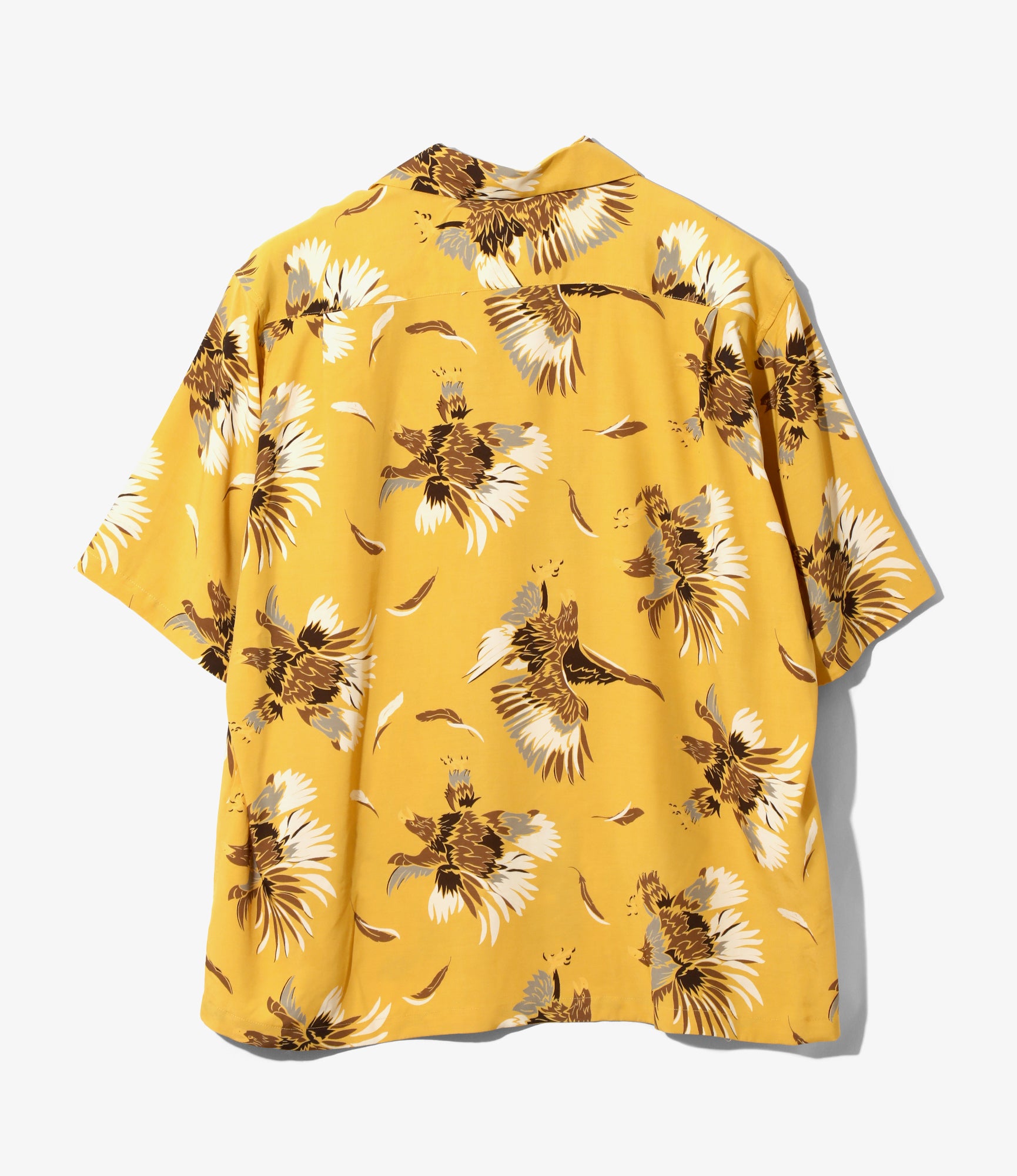 S/S Open Collar Shirt - Yellow - Eagle