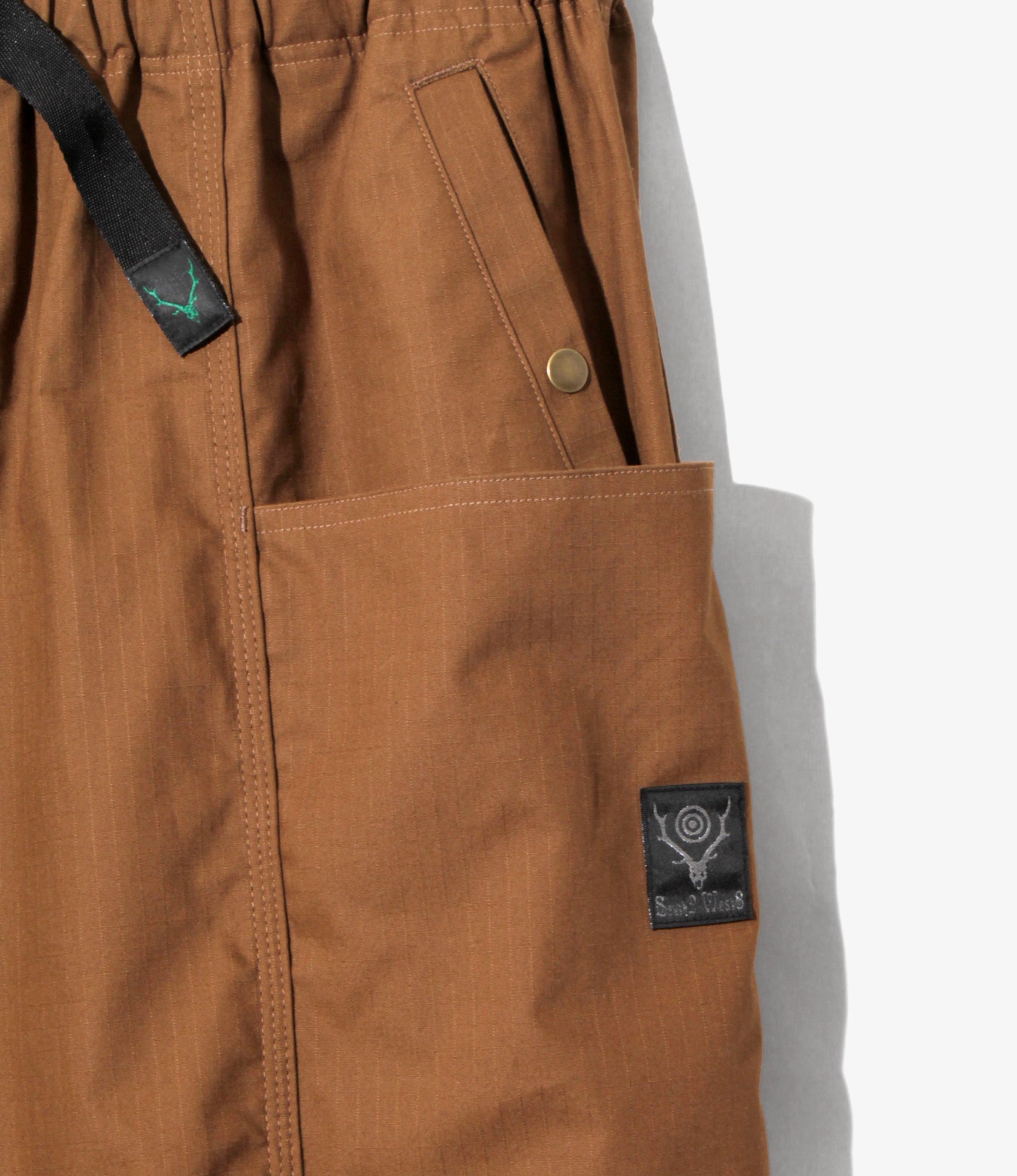 Belted C.S.Pant - Brown - Cotton Ripstop