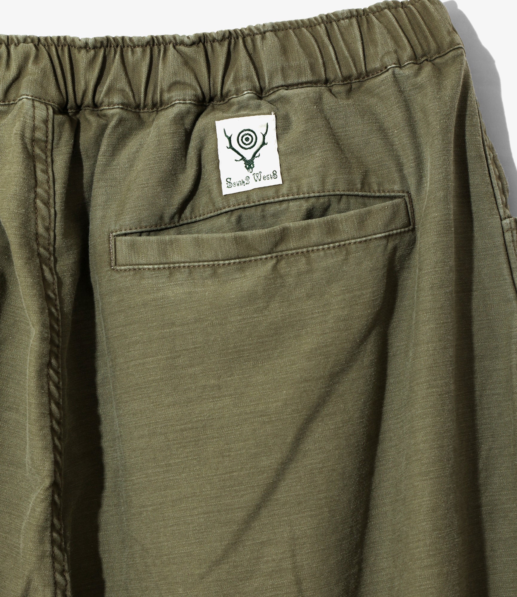 Belted Logger Pant- Reversed Sateen - Olive