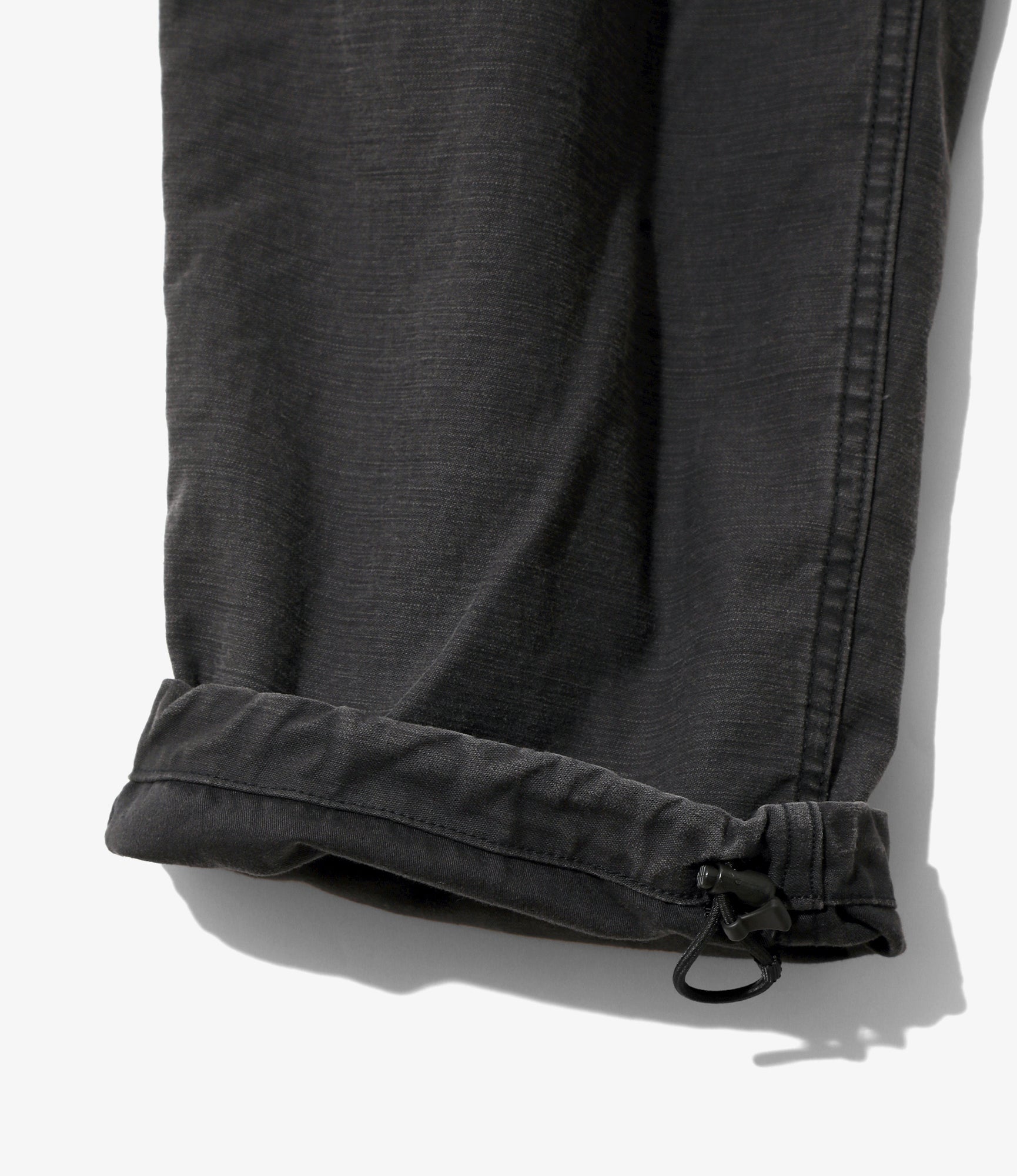 Belted Logger Pant- Reversed Sateen - Black