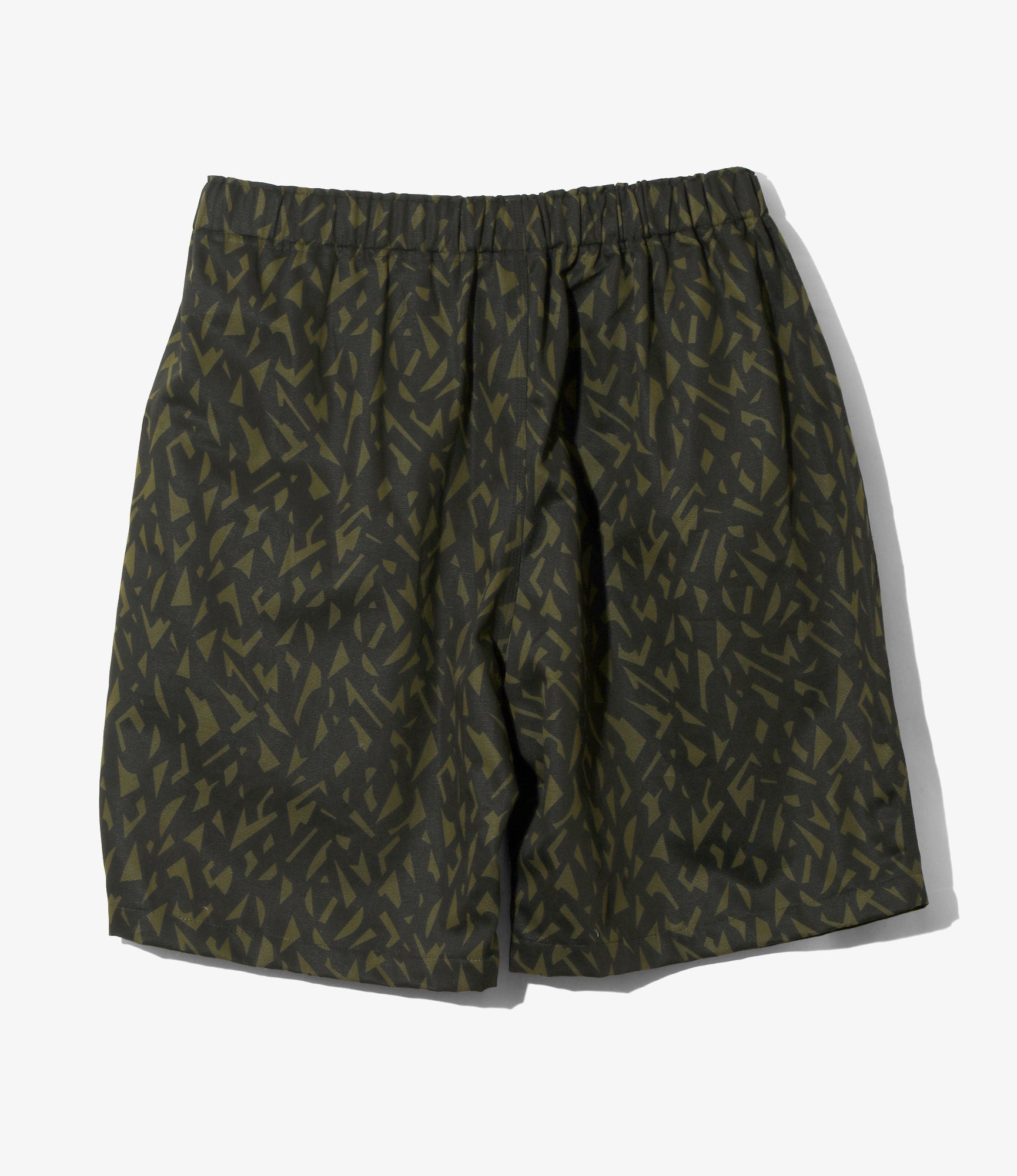 Belted C.S. Short - Olive - Cotton Grosgrain / Printed