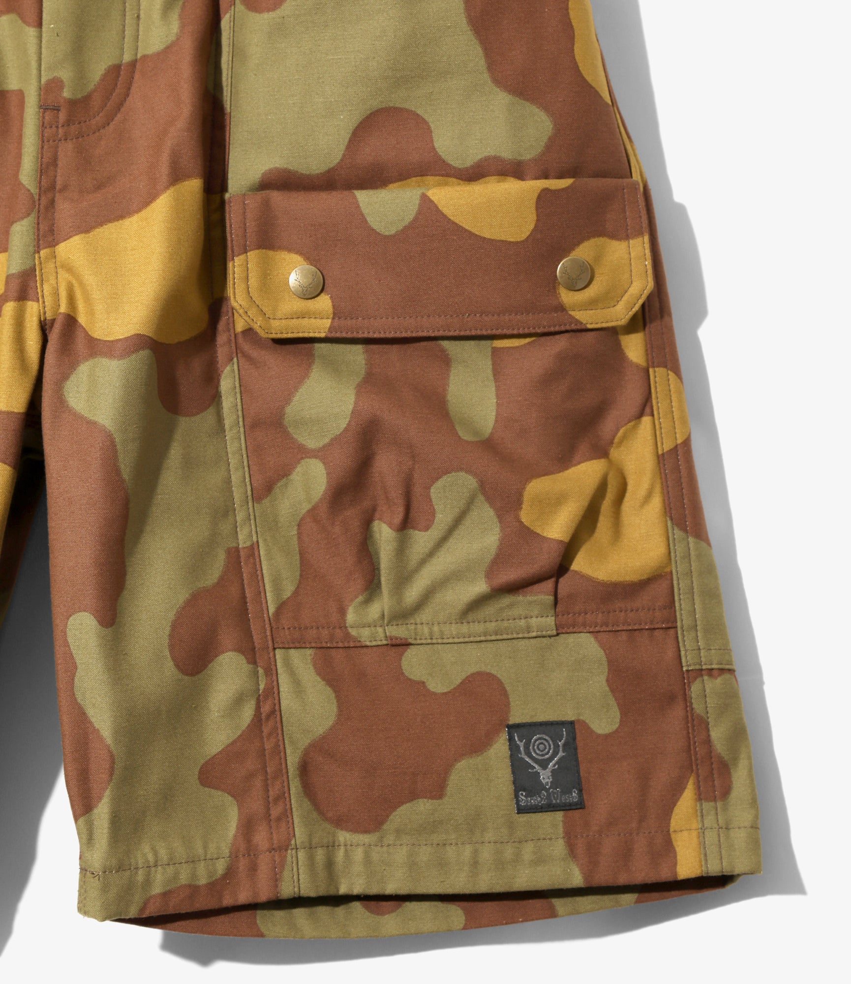 Belted Harbor Short - Camo - Reversed Sateen / Camo