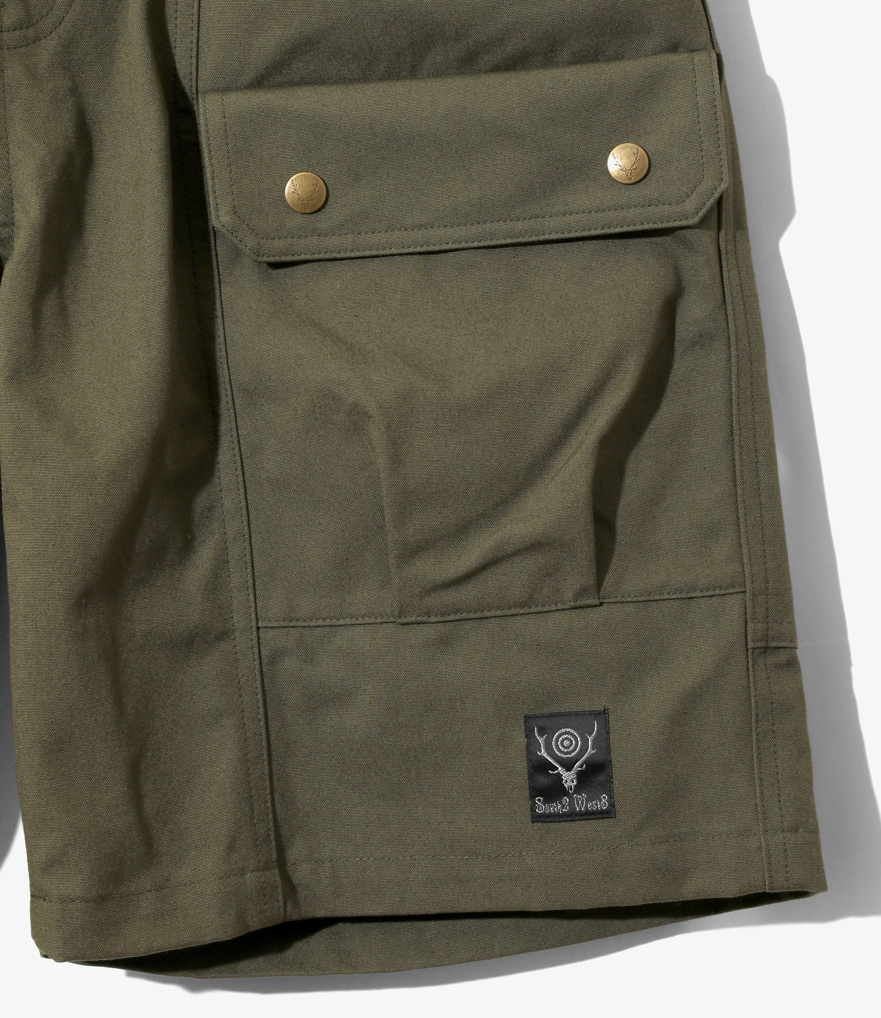 Belted Harbor Short - Olive - C/N Canvas