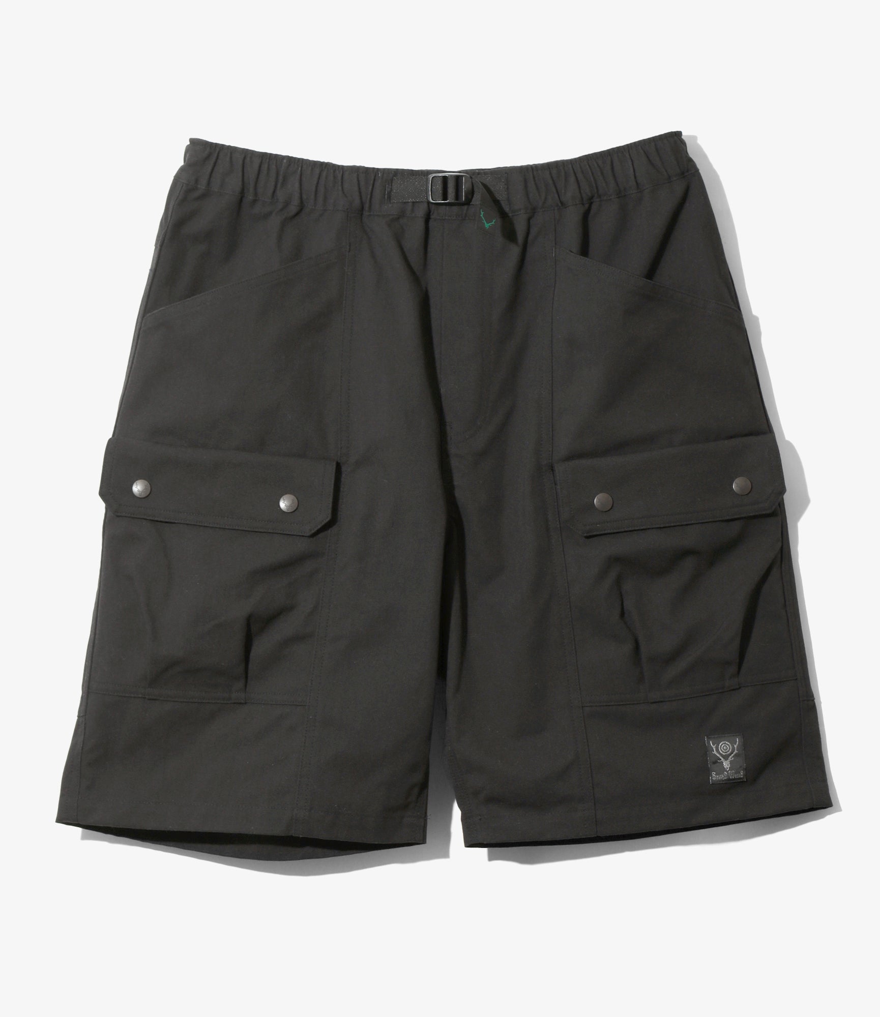 Belted Harbor Short - Black - C/N Canvas