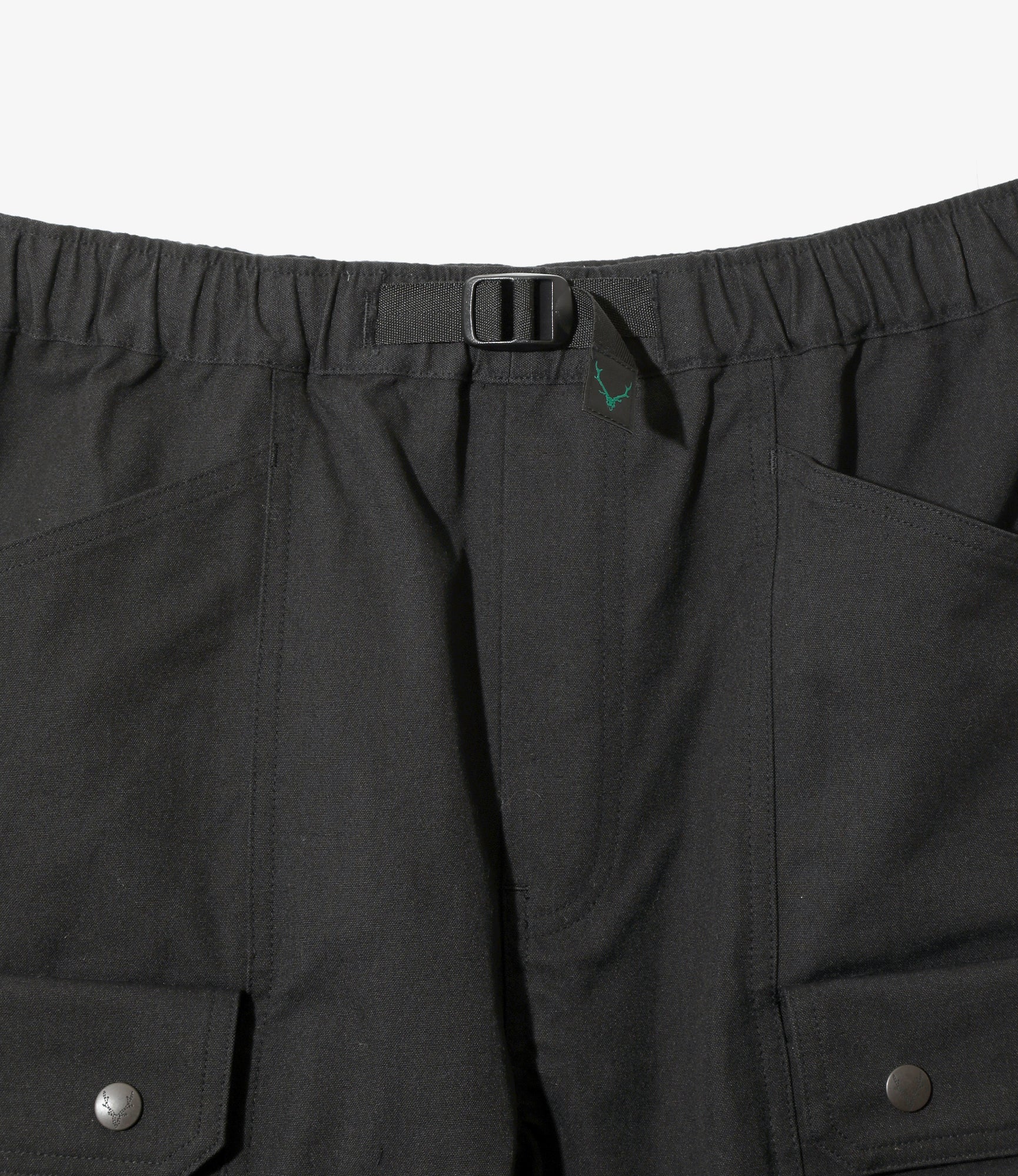 Belted Harbor Short - Black - C/N Canvas