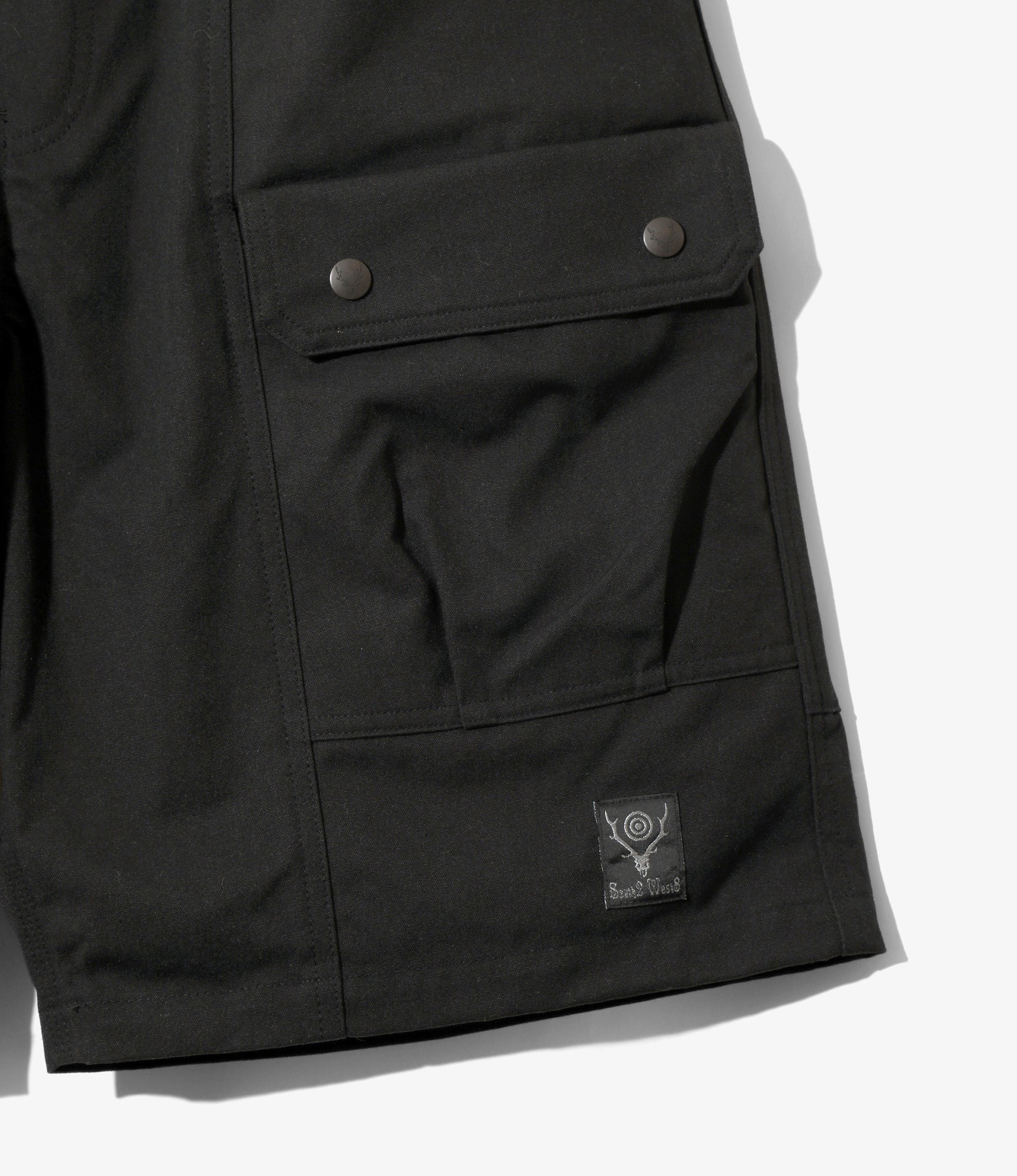 Belted Harbor Short - Black - C/N Canvas