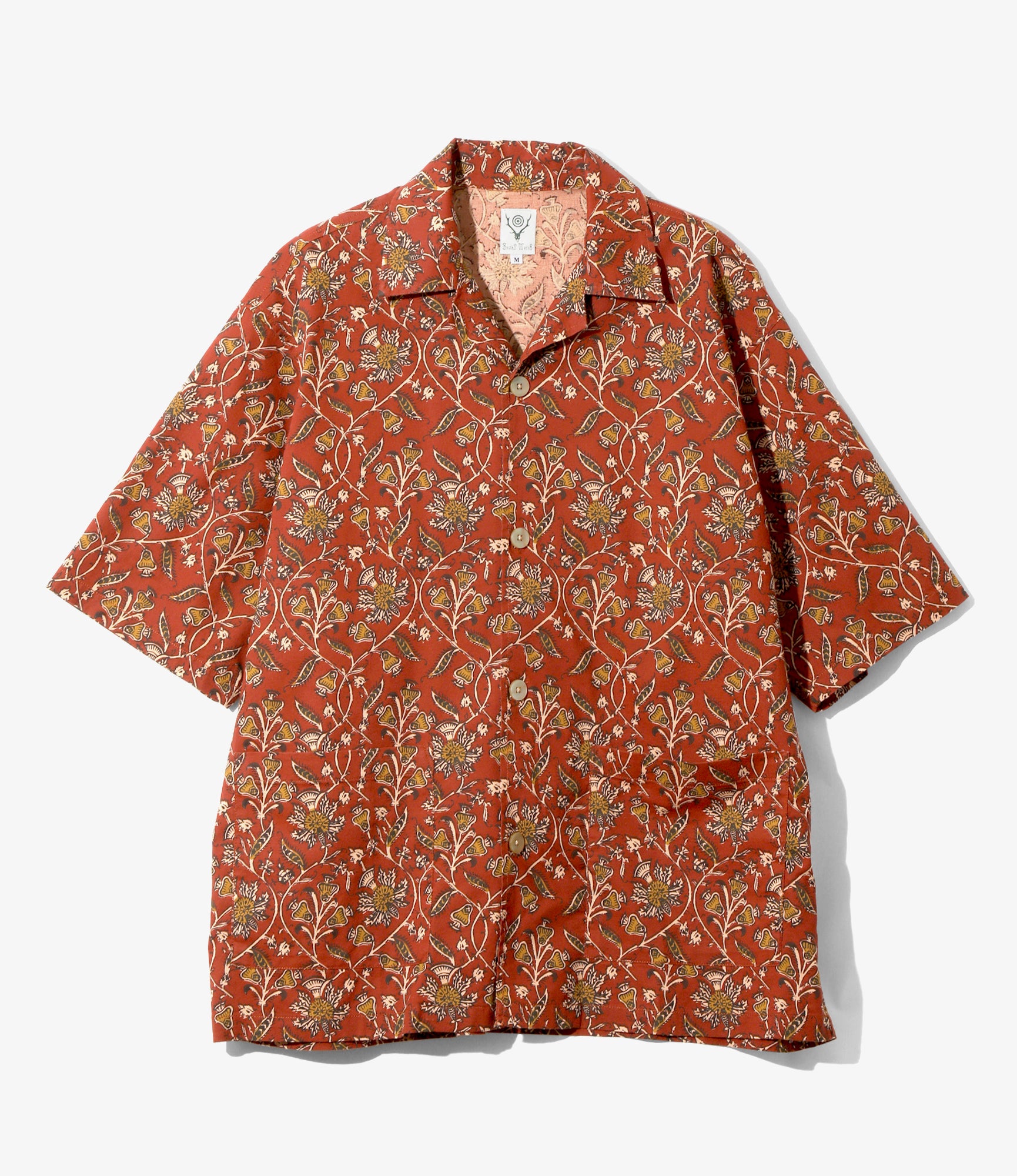 Cabana Shirt - Red - Batik Printed