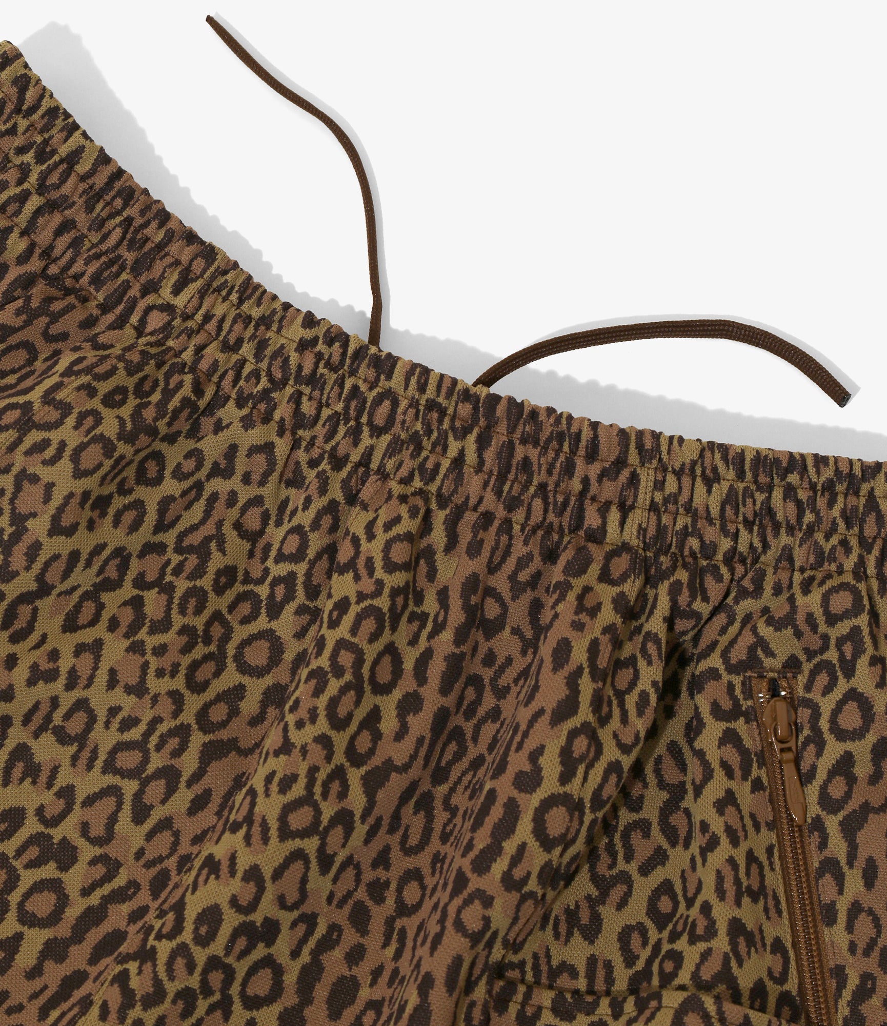 String C.S. Short - Brown - Poly Jq. / Leopard