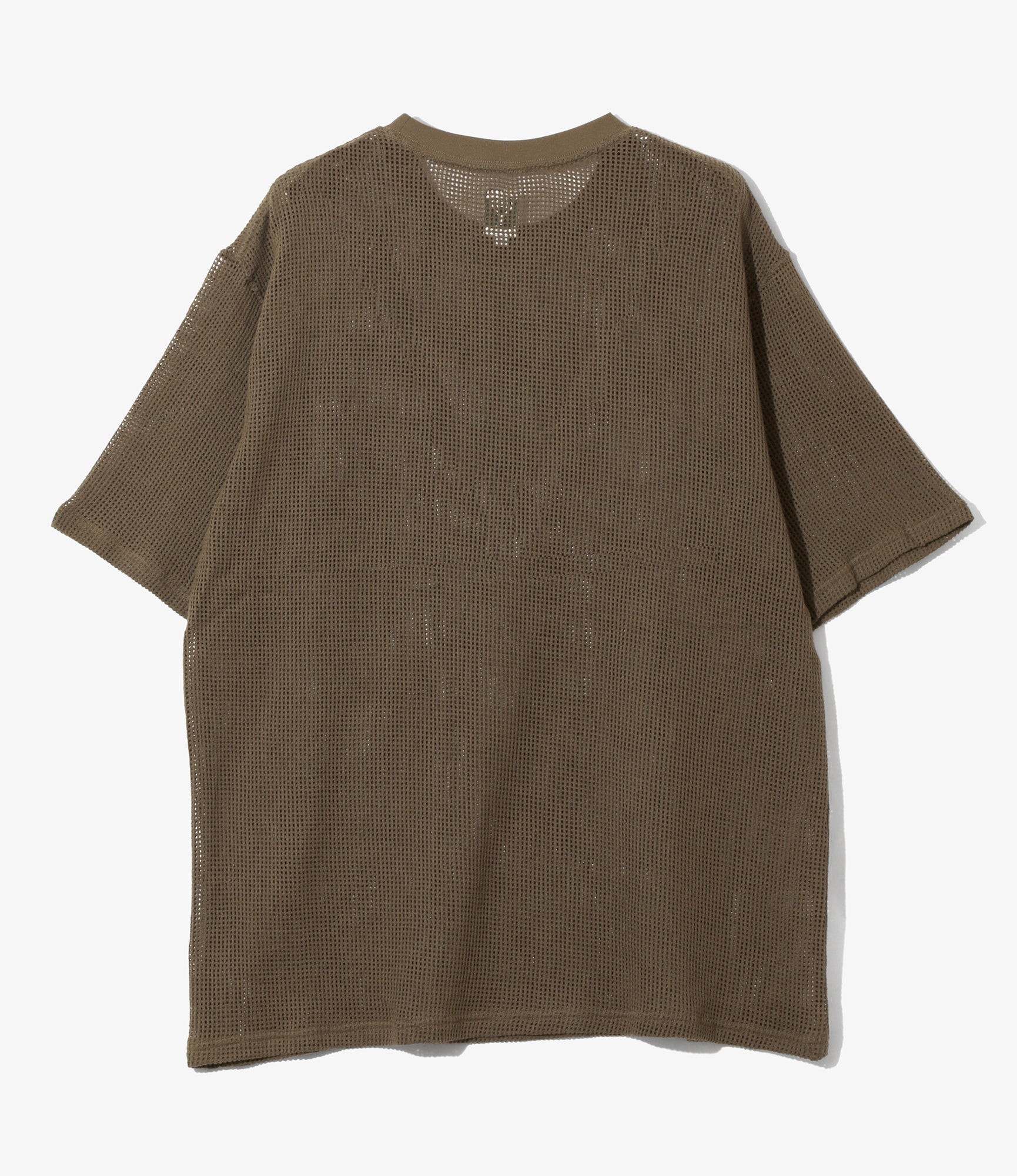 S/S Crew Neck Tee - Olive - Cotton Mesh