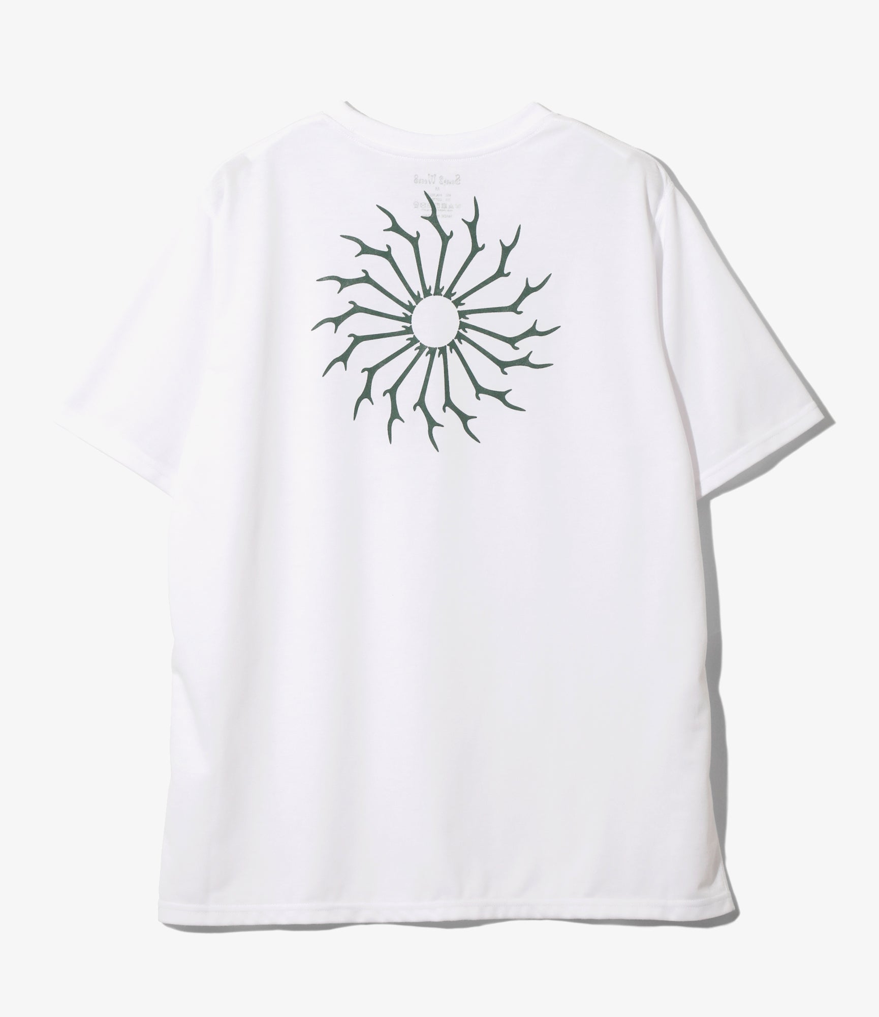 S/S Round Pocket Tee - White - Circle Horn