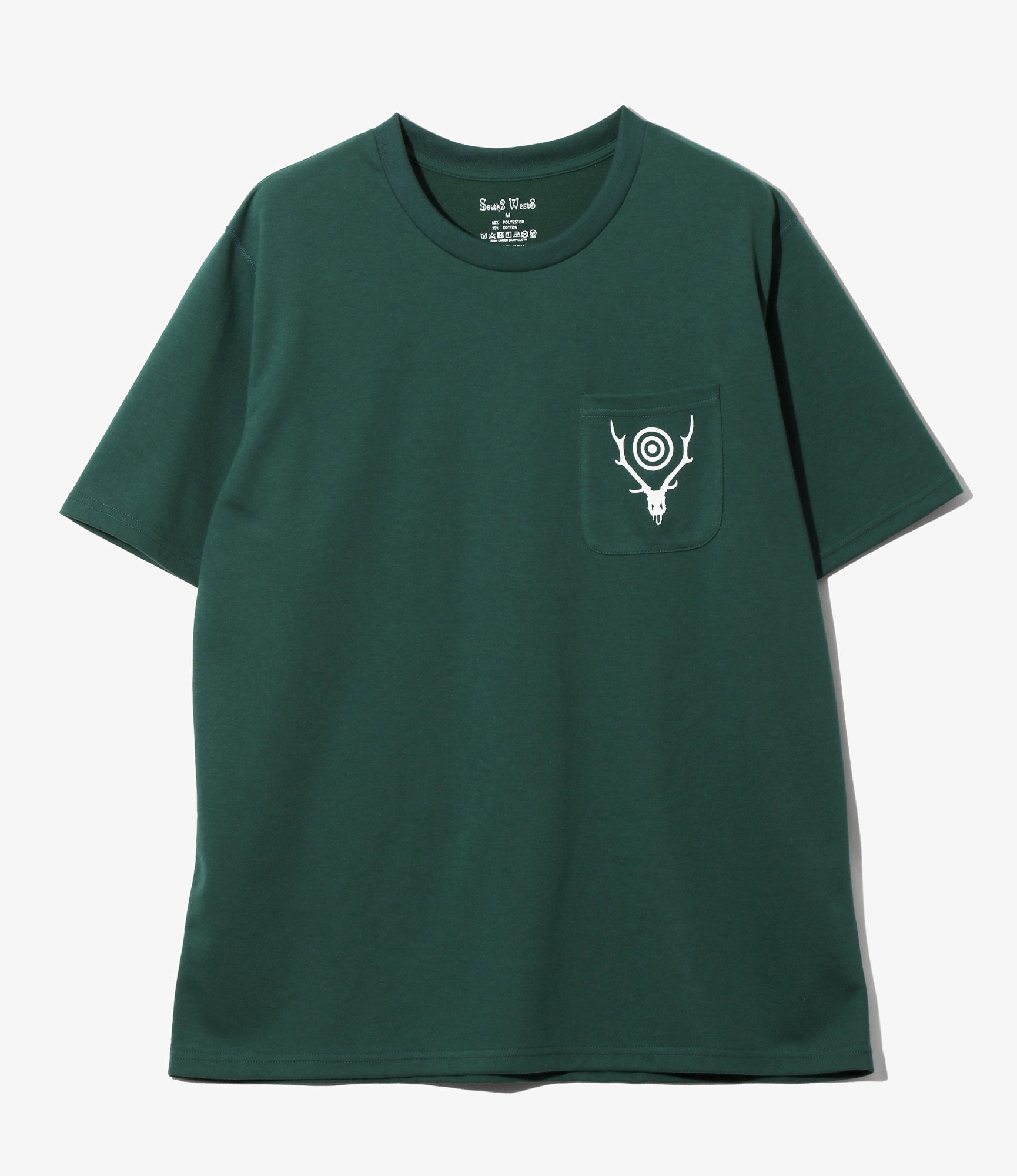 S/S Round Pocket Tee - Green - Circle Horn