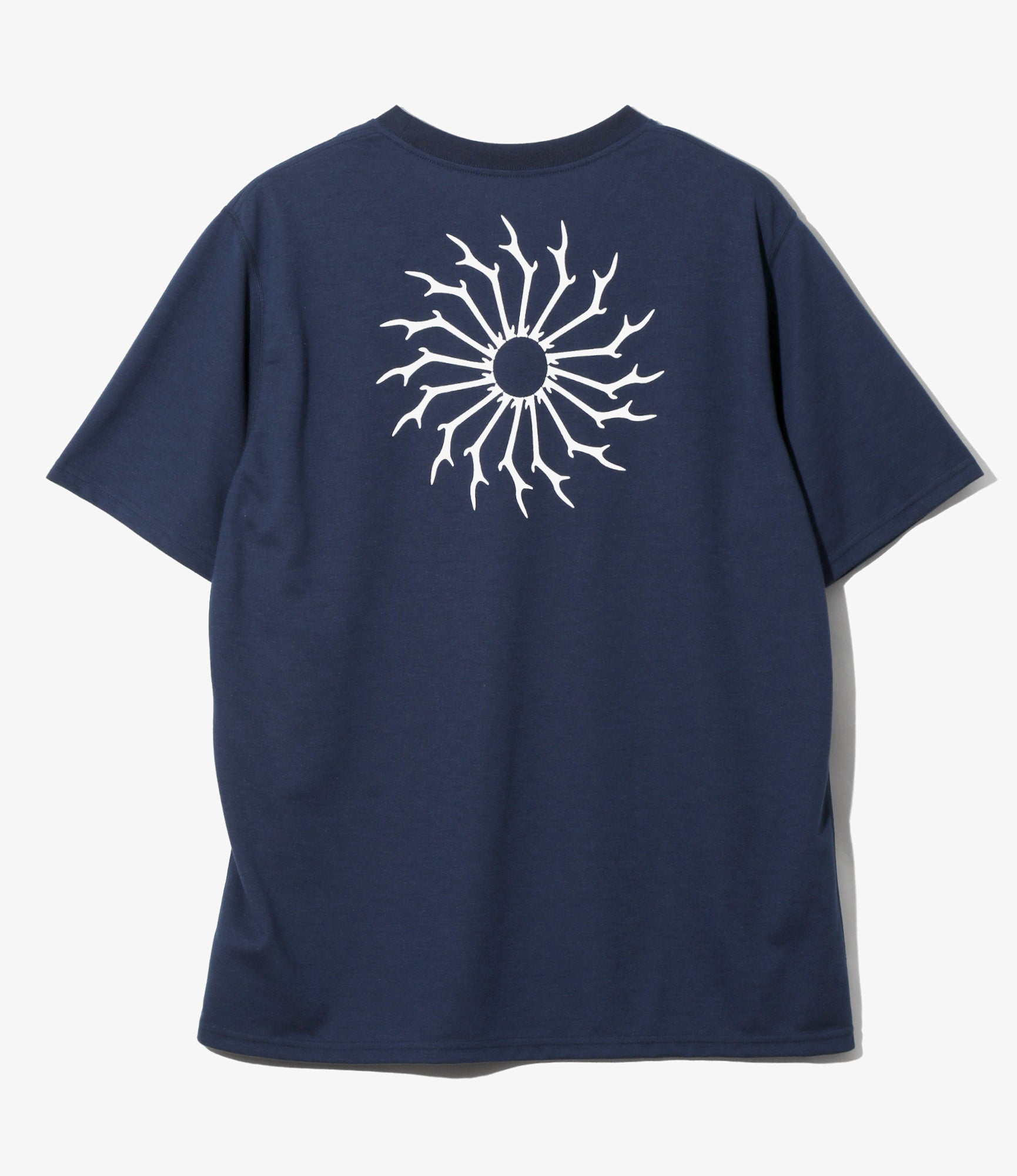 S/S Round Pocket Tee - Navy - Circle Horn