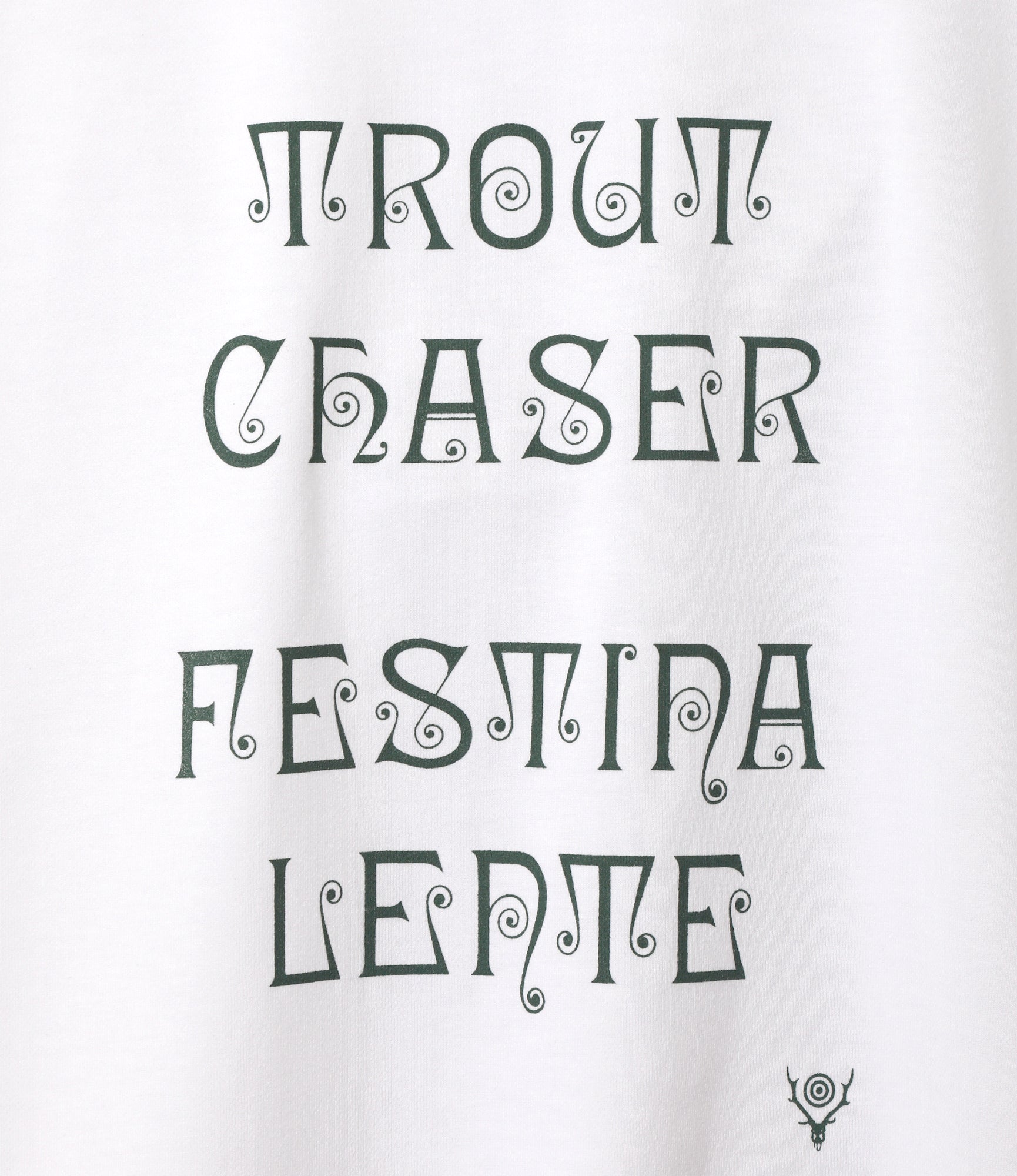Women's S/S Crew Neck Tee - White - FESTINA LENTE