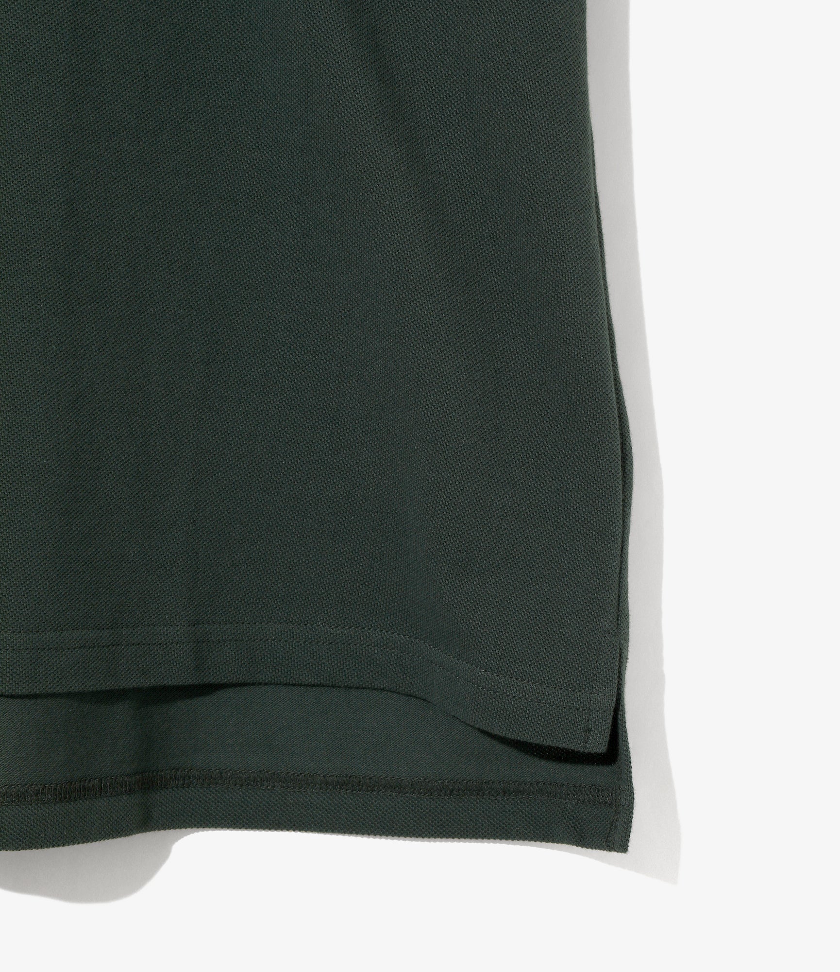 S/S Polo Shirt - Green - Cotton Pique