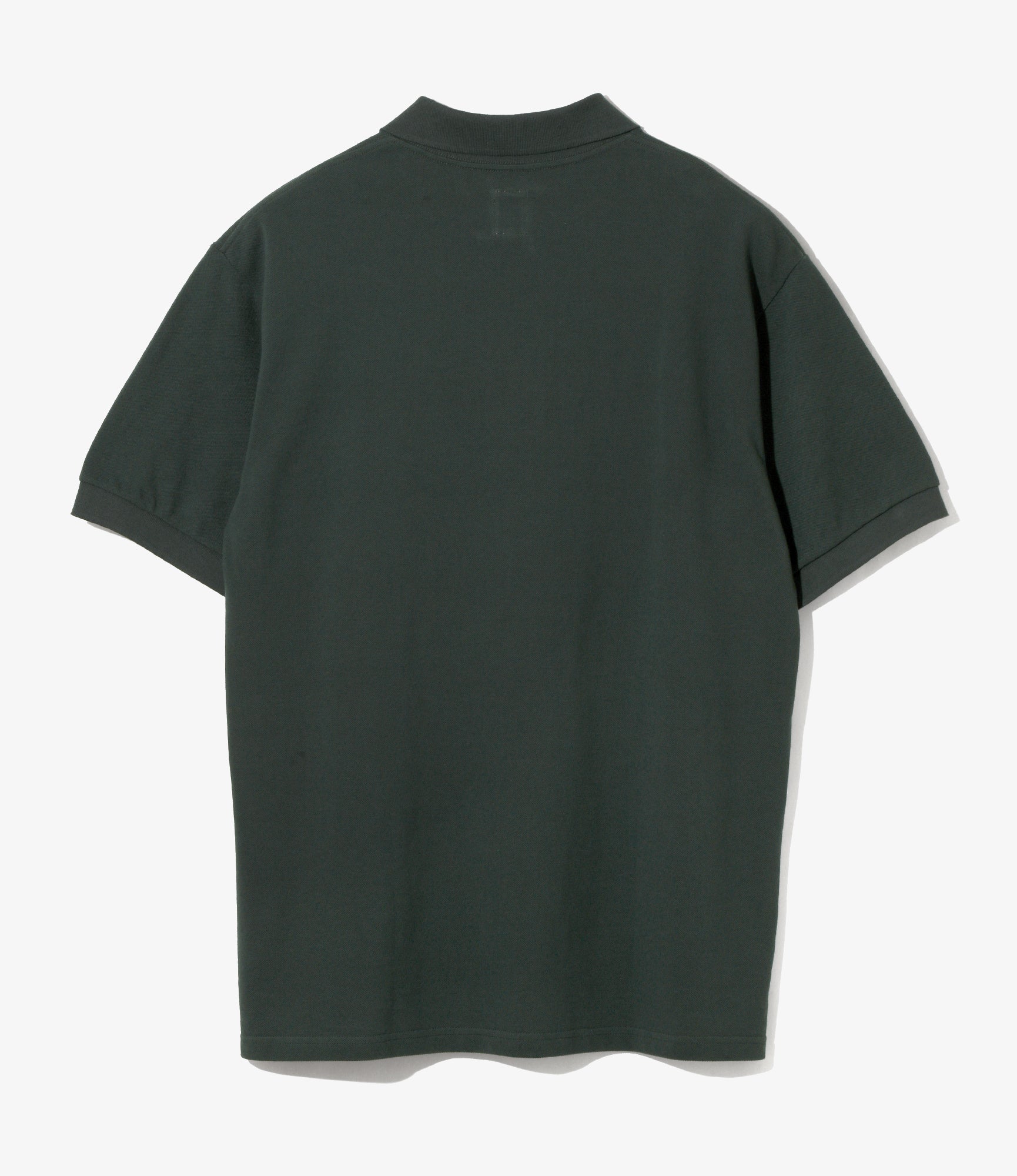 S/S Polo Shirt - Green - Cotton Pique