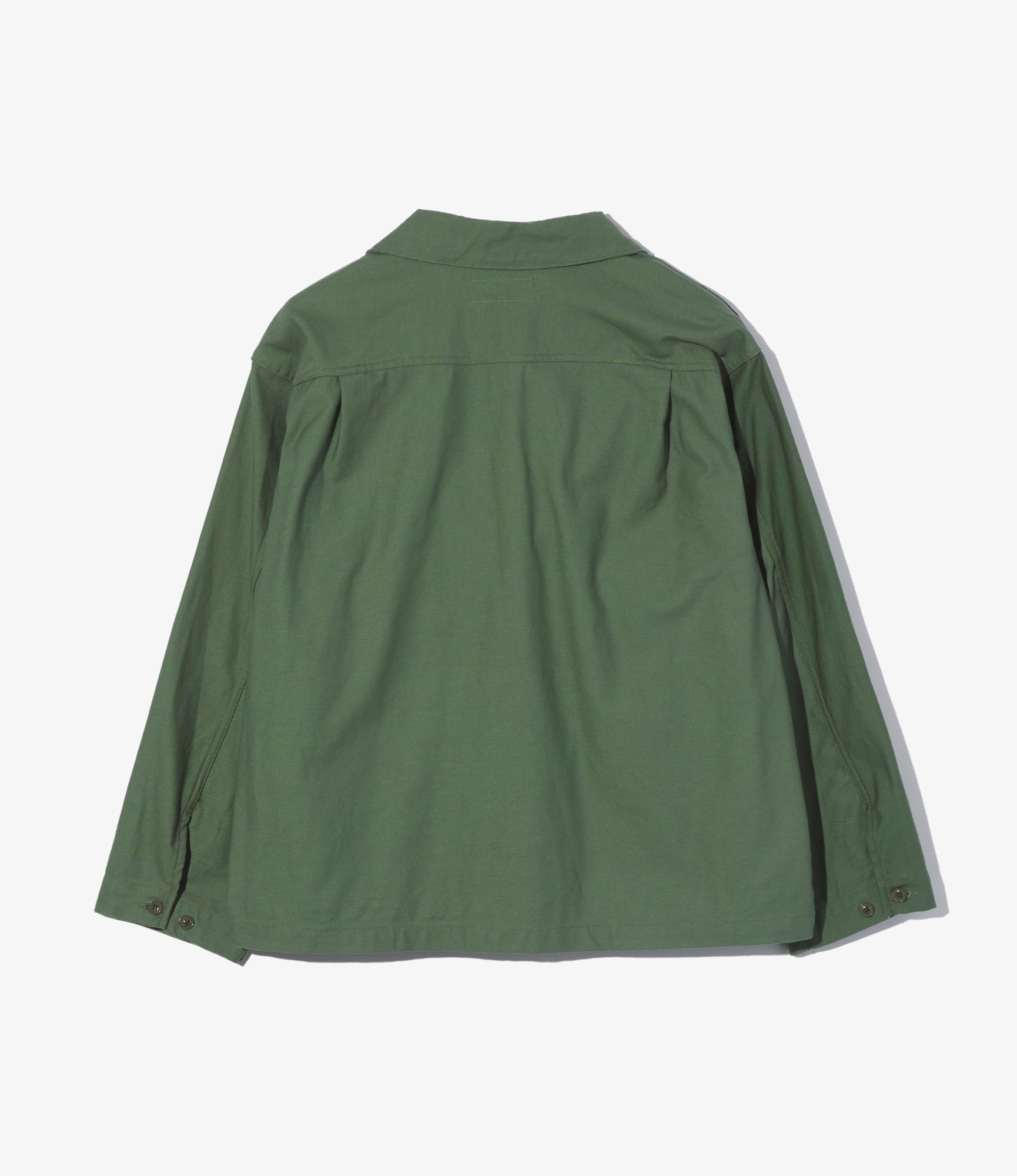 Sea Bees Jacket - Olive Cotton Reverse Sateen