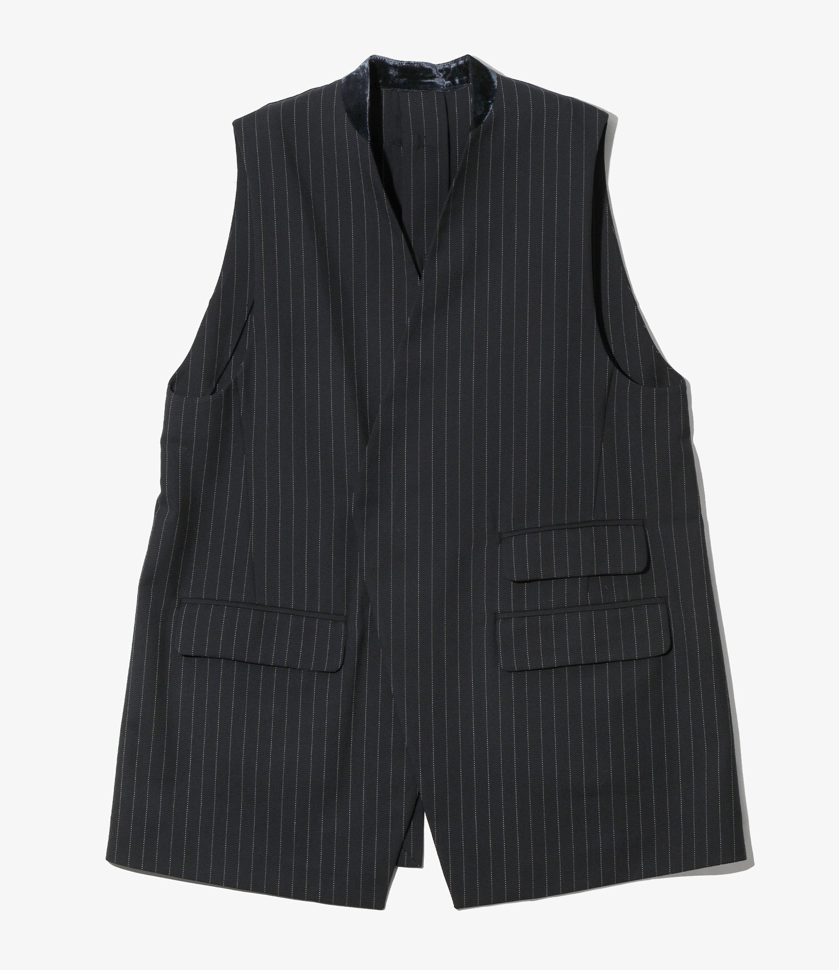 Women's Change Pocket Vest - Navy - Gabardine