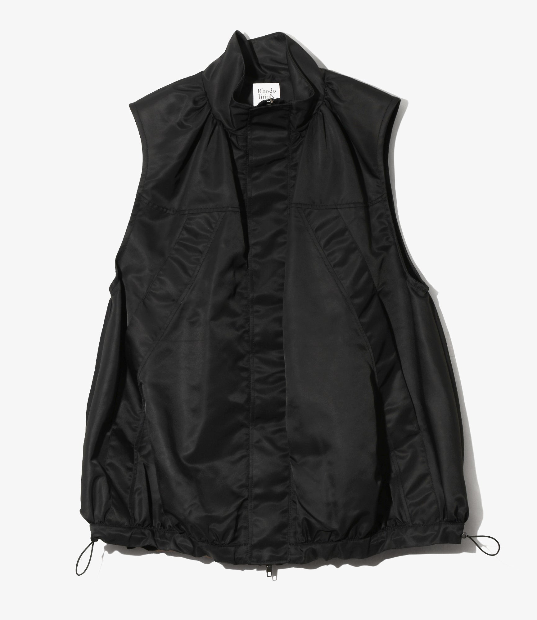Women's Wind Shell Vest - Black - Sateen
