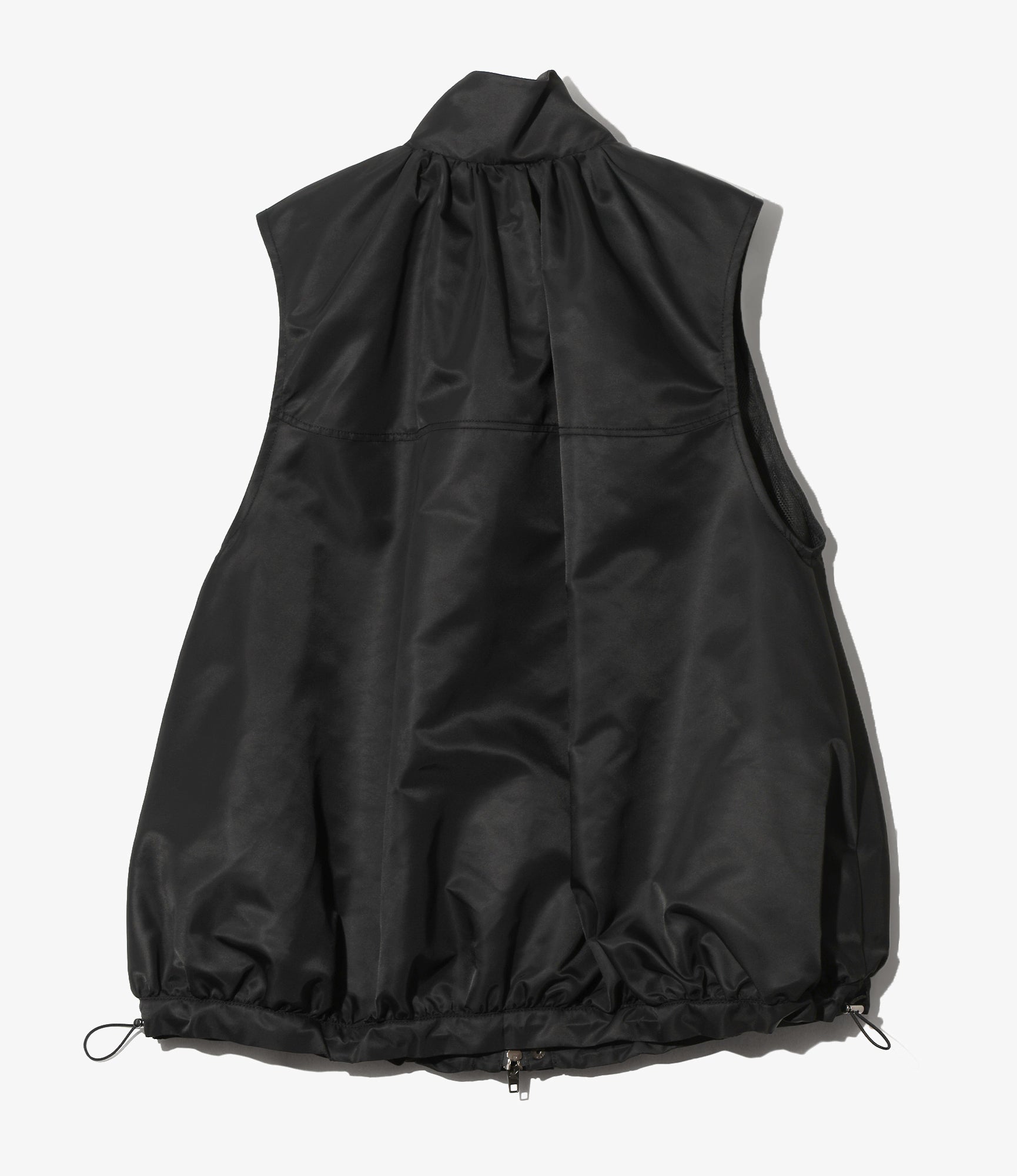 Women's Wind Shell Vest - Black - Sateen