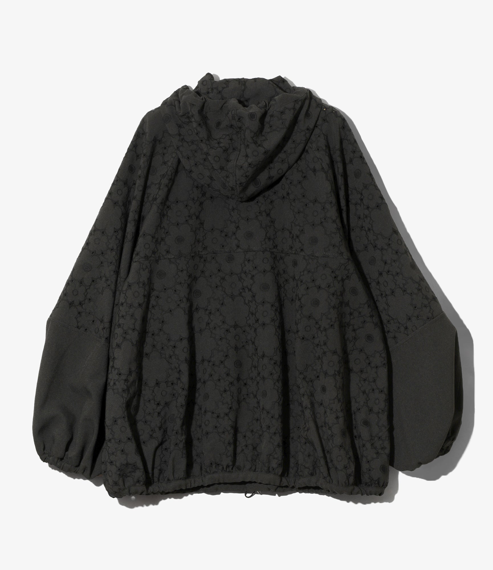Women's Anorak Jacket - Charcoal - Original Embroidery Tropical