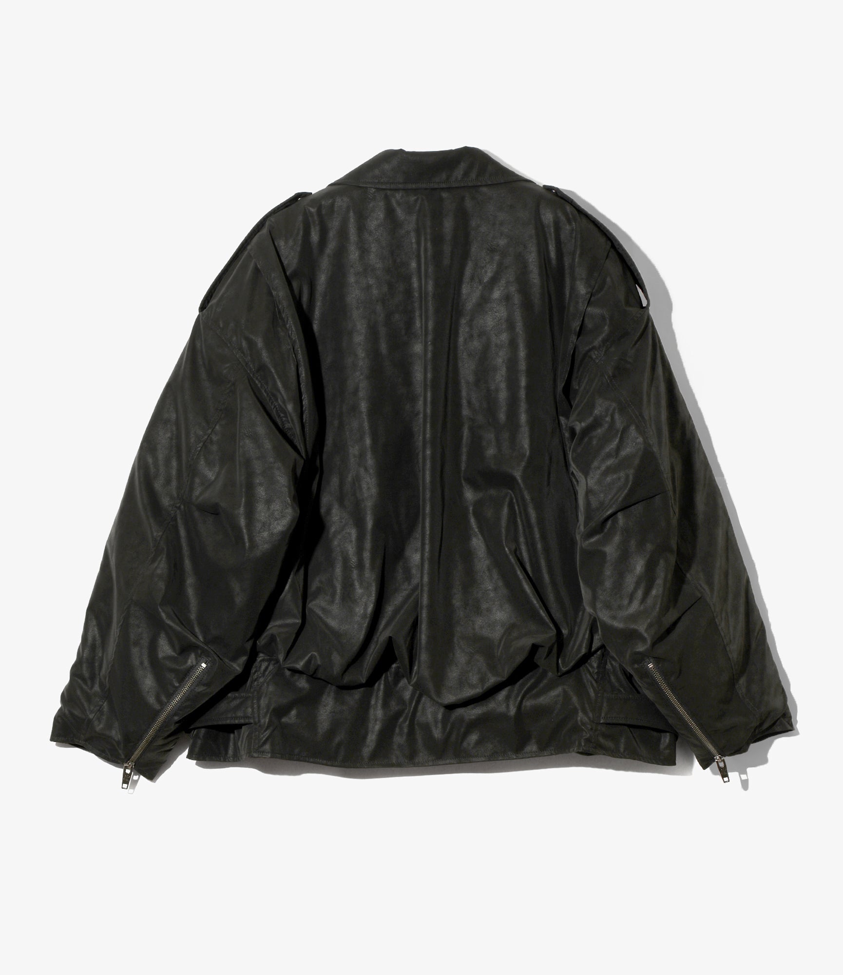 Women's Padded Double Riders Jacket - Black