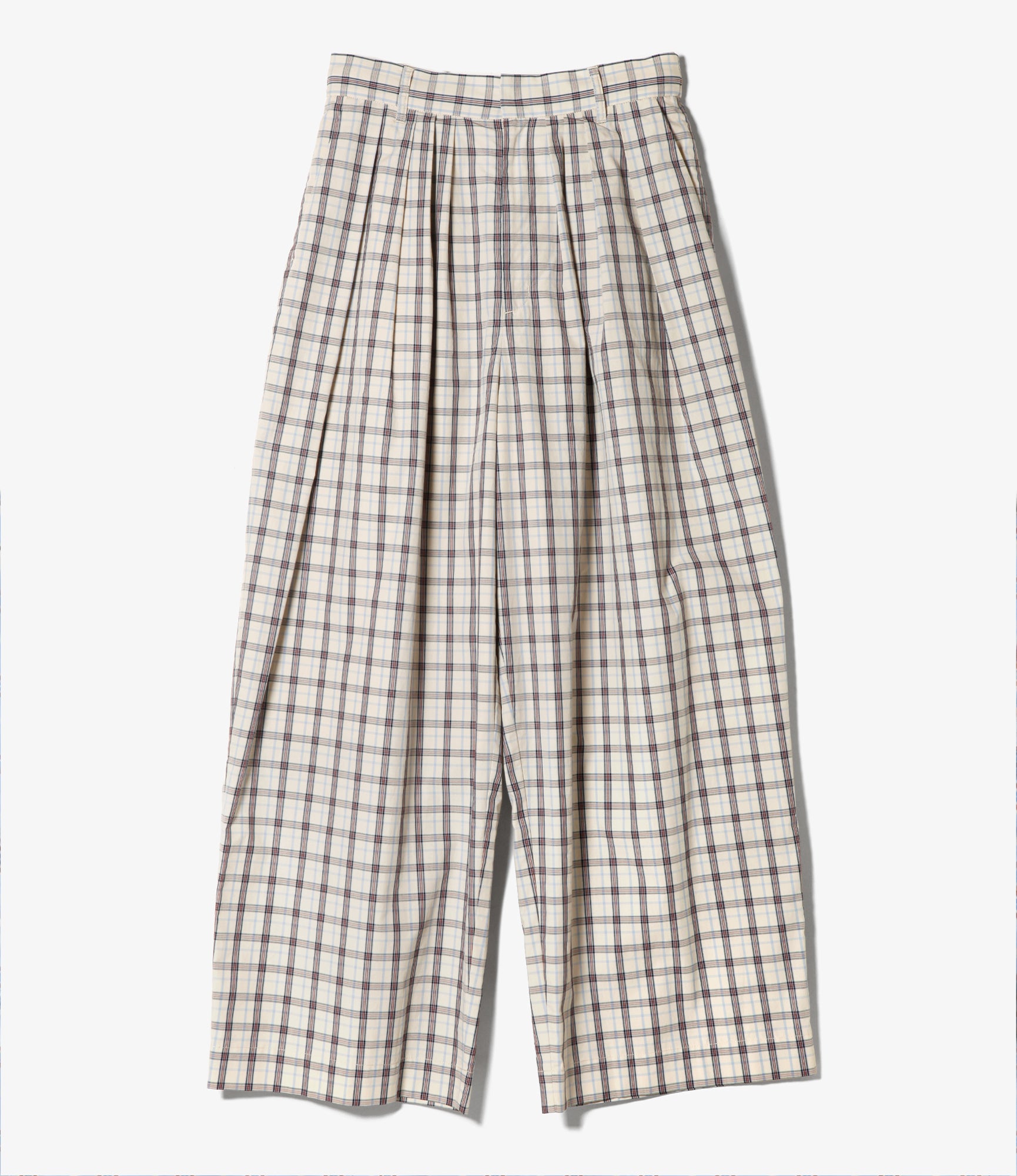 Women's Tack Balloon Pant - Beige - Plaid