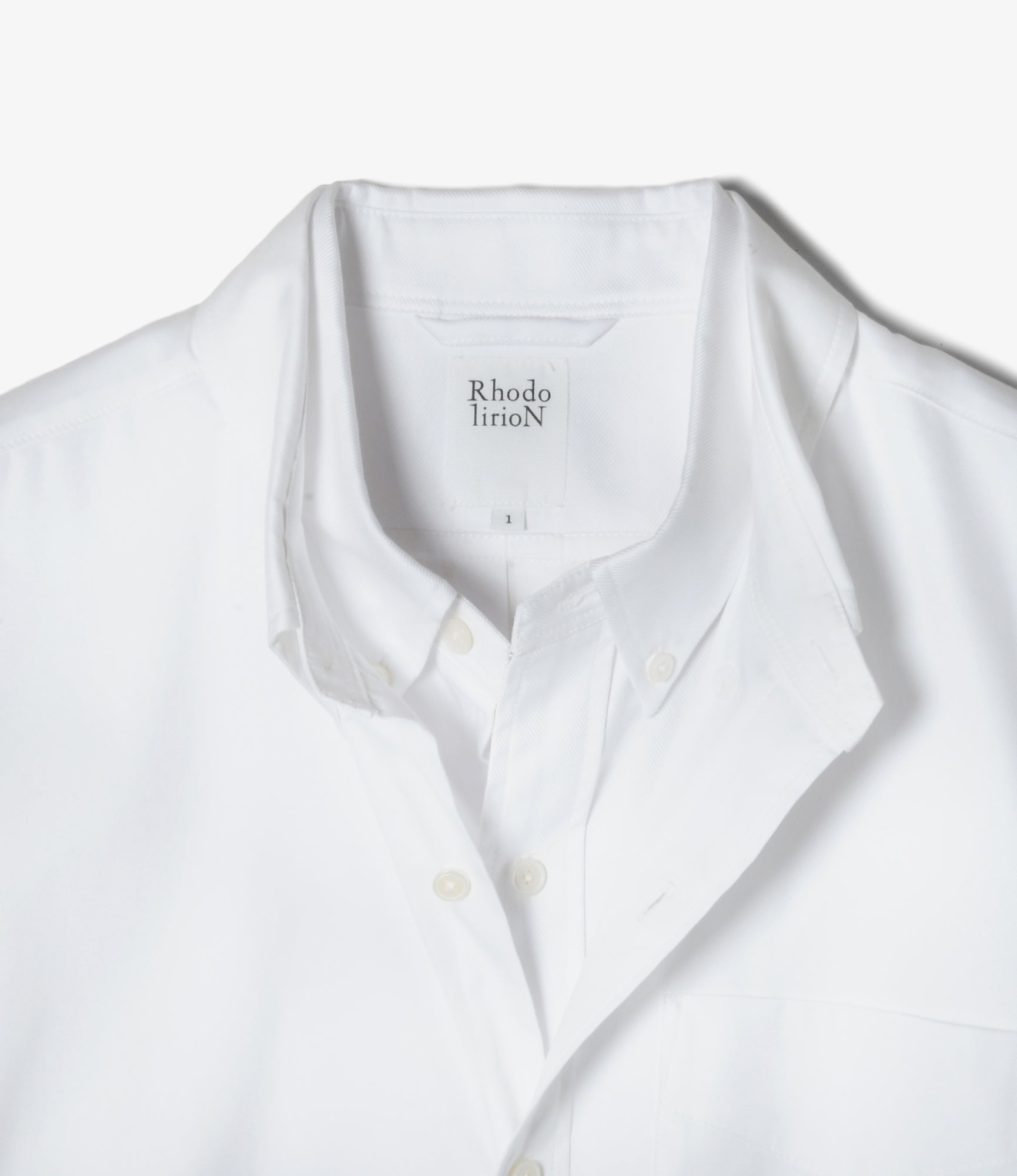 Women's Double Layer Button-down Shirt - White - Oxford