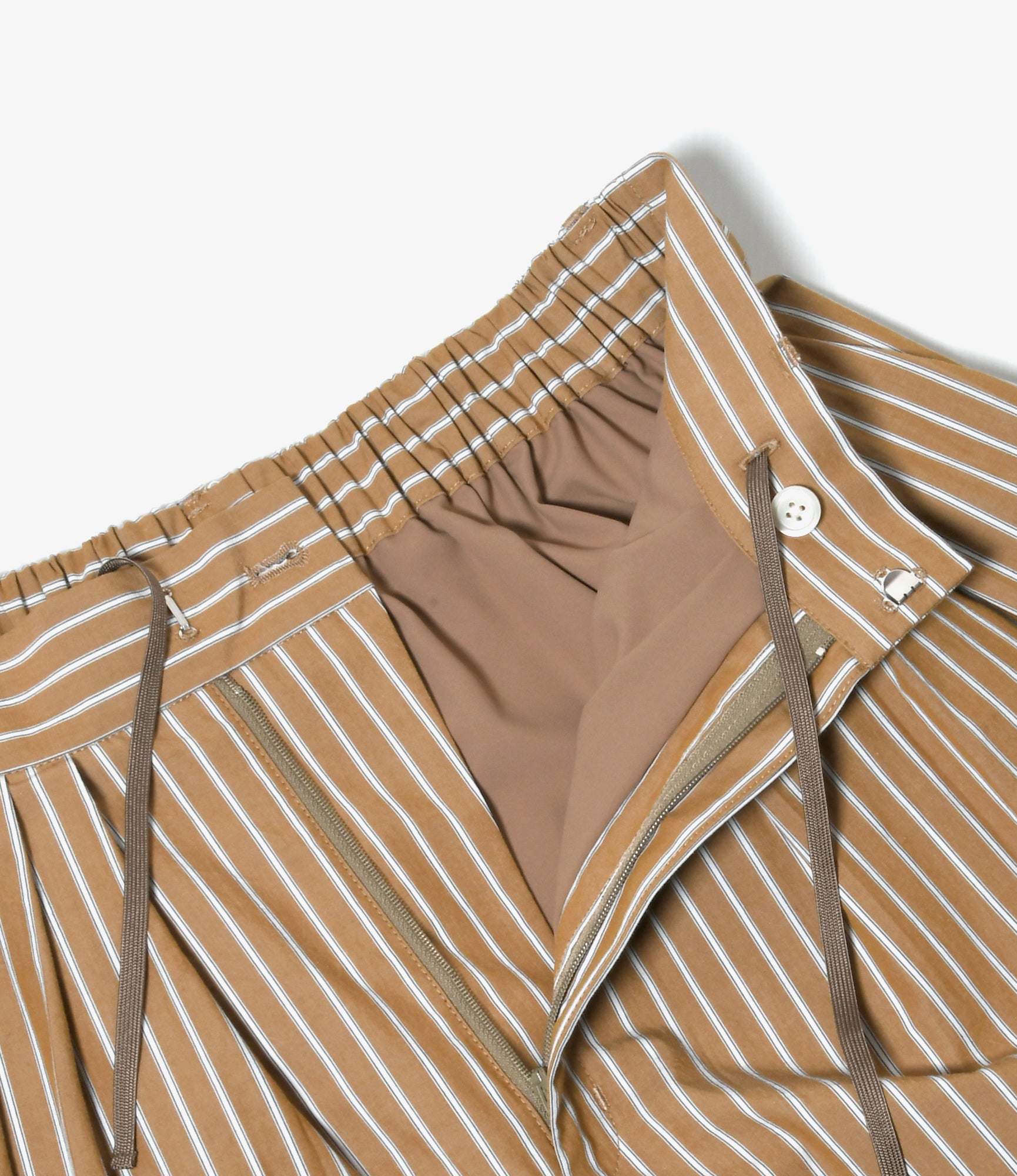 Women's Tack Balloon Pant - Beige - Stripe