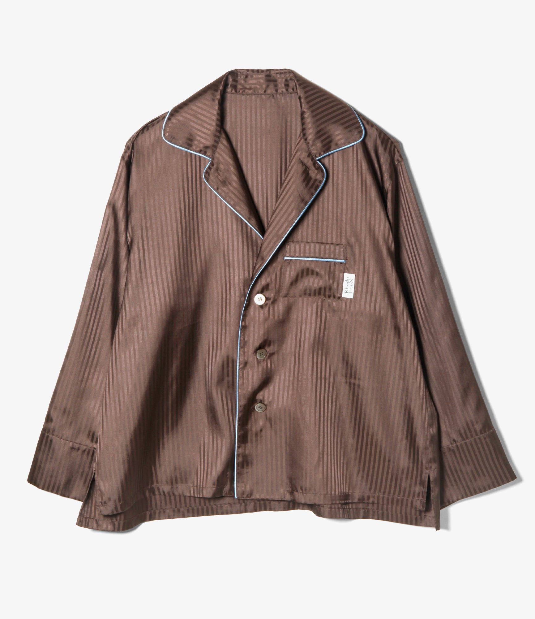 Women's PJ's Shirt - Brown - Jacquard