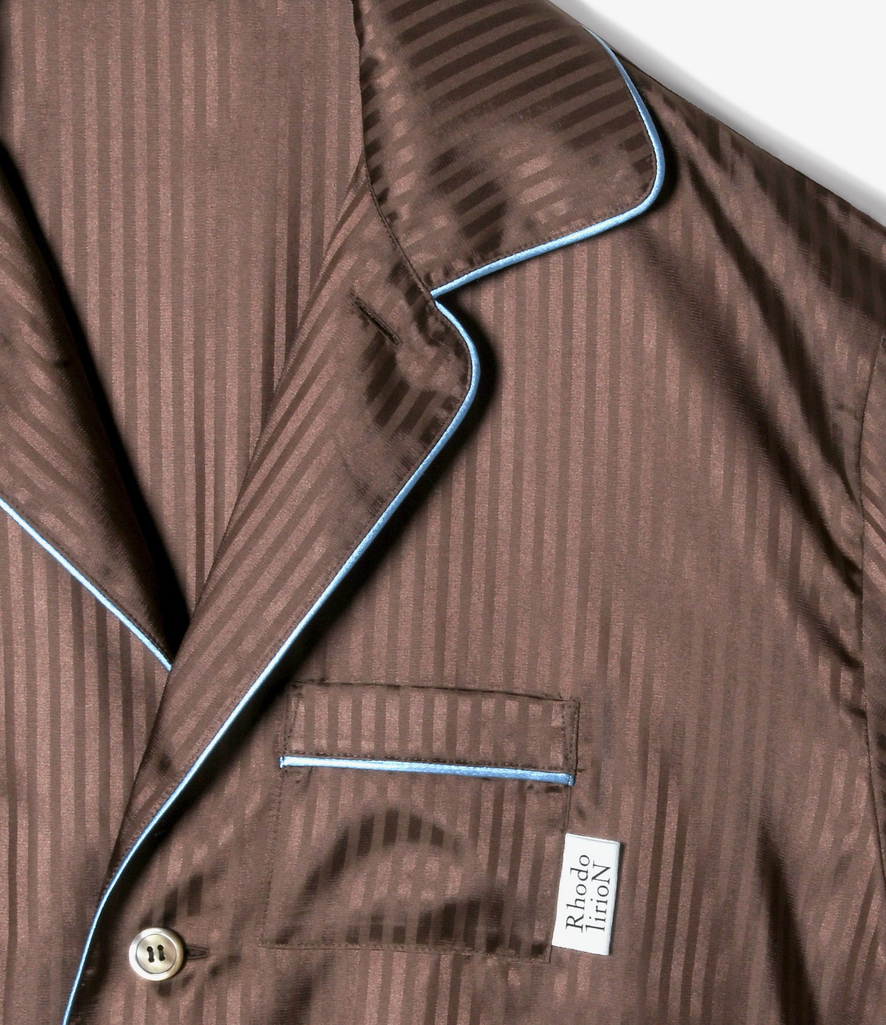 Women's PJ's Shirt - Brown - Jacquard
