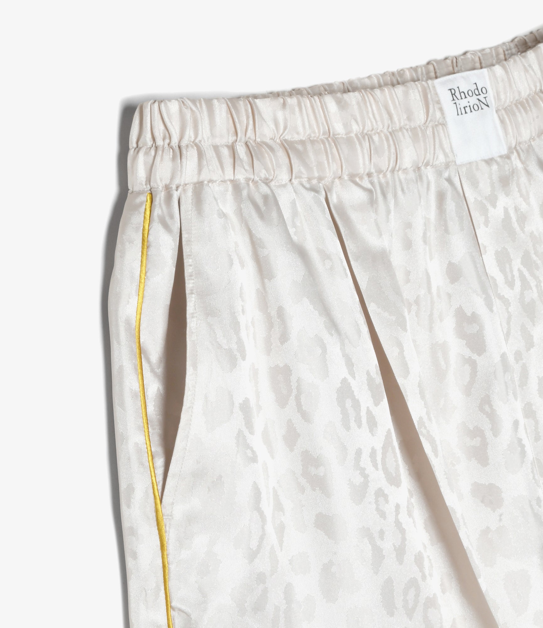 Women's Three Quarters PJ's Pant - Ivory - Jacquard