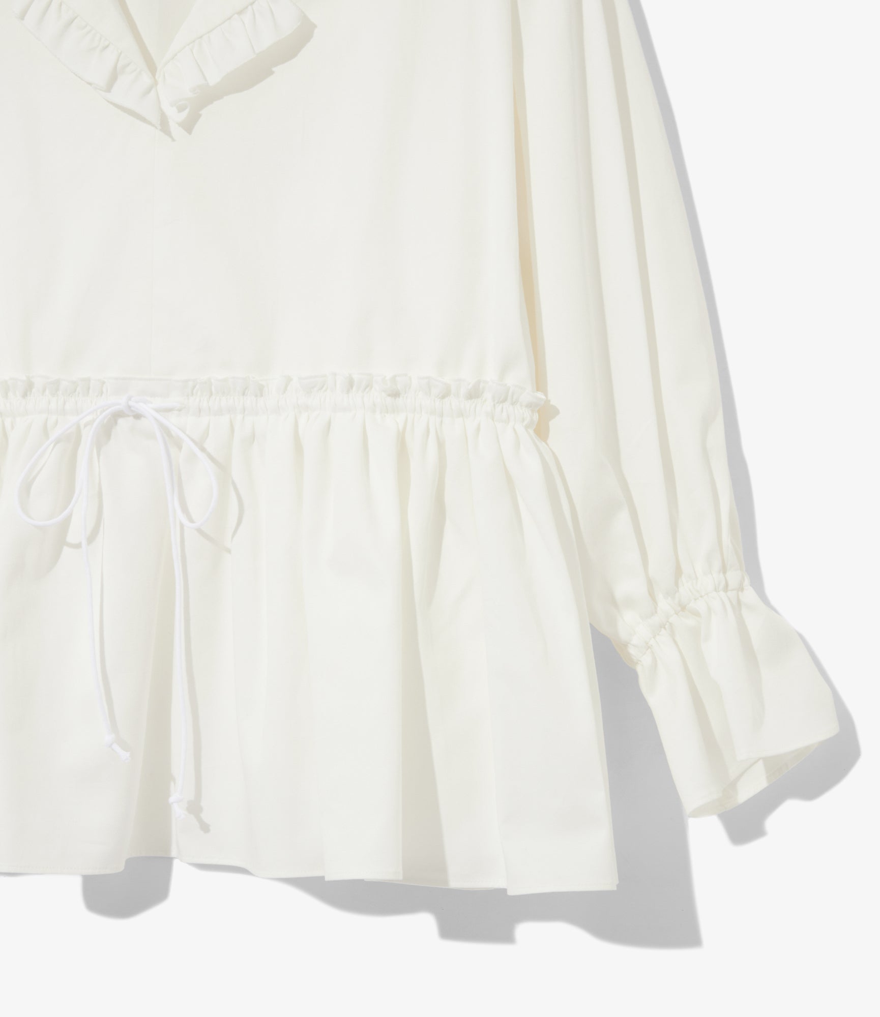 Women's Single Tiered Smock - White - Twill