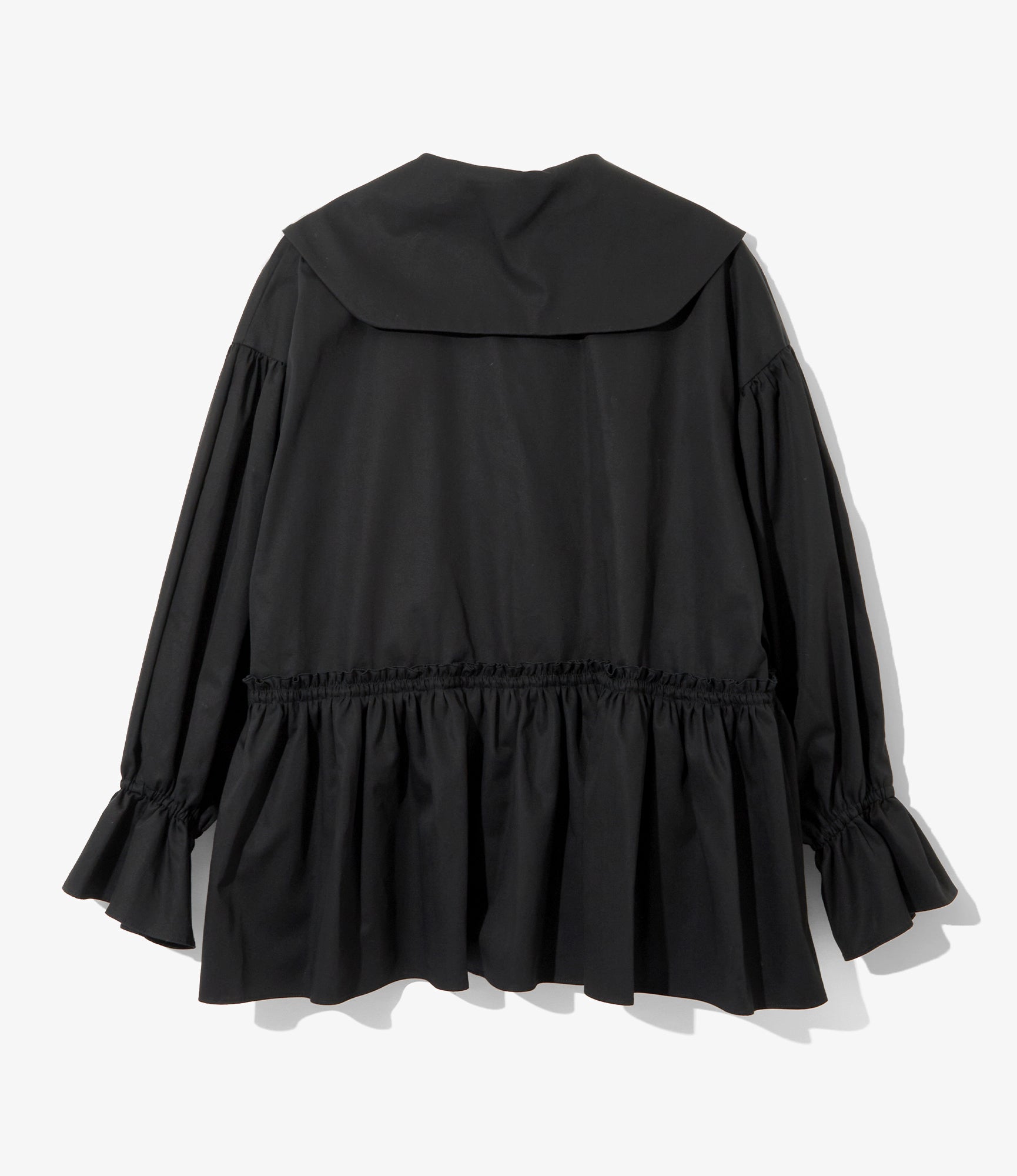 Women's Single Tiered Smock - Black - Twill