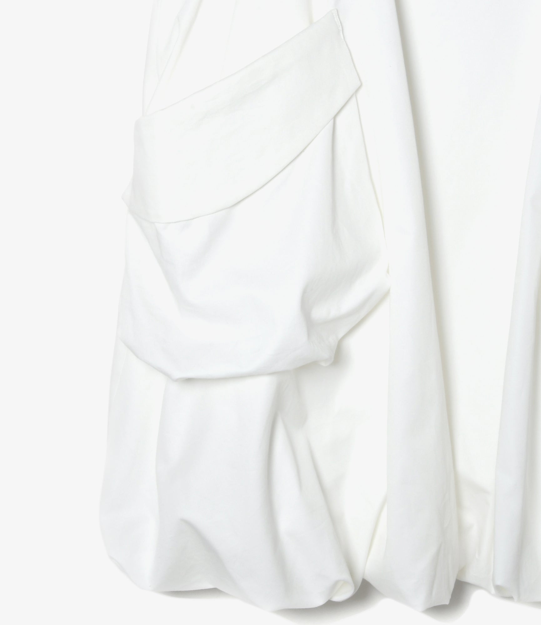Women's Bubble Hem Apron Dress - White - Twill