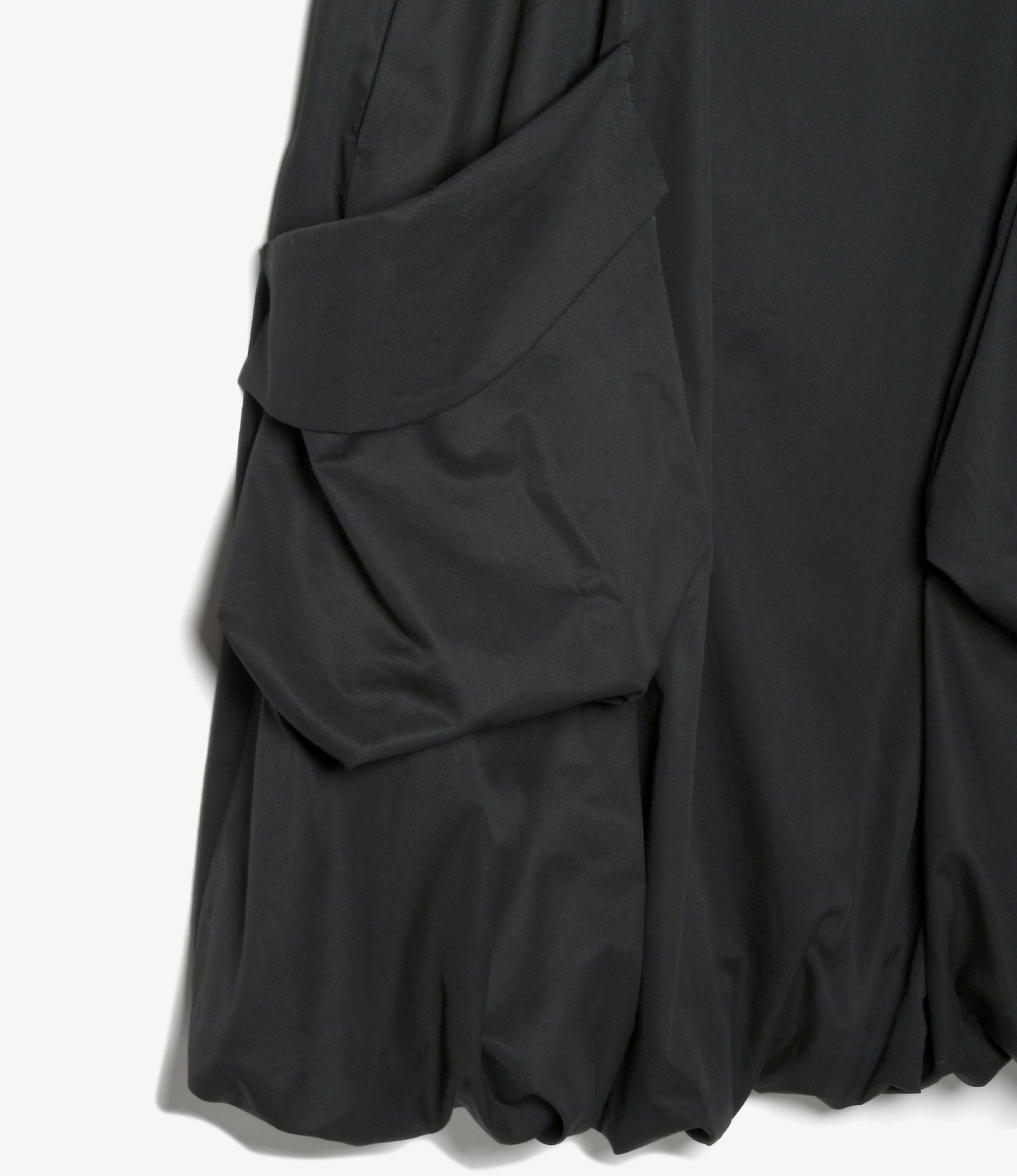 Women's Bubble Hem Apron Dress - Black - Twill