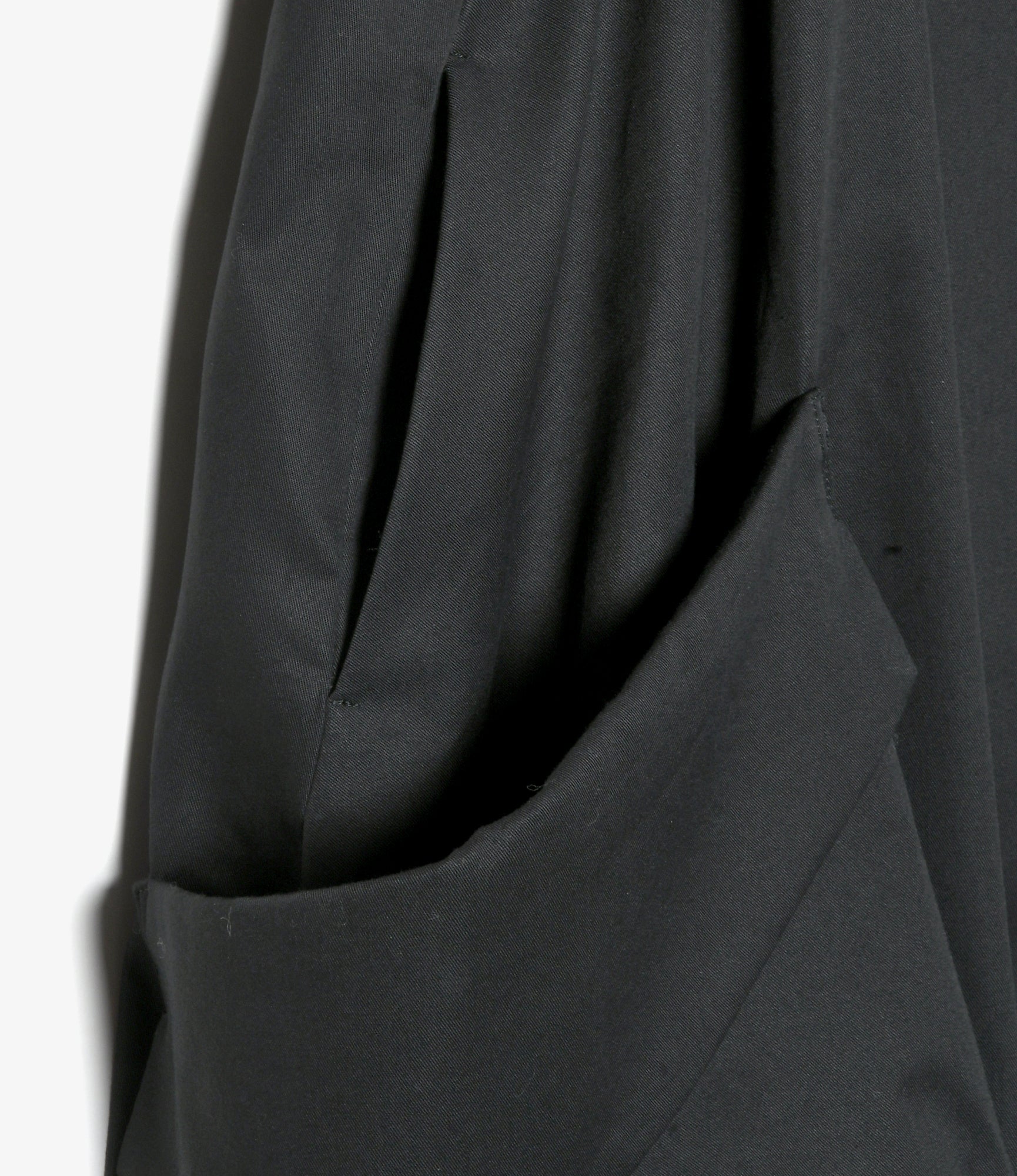 Women's Bubble Hem Apron Dress - Black - Twill