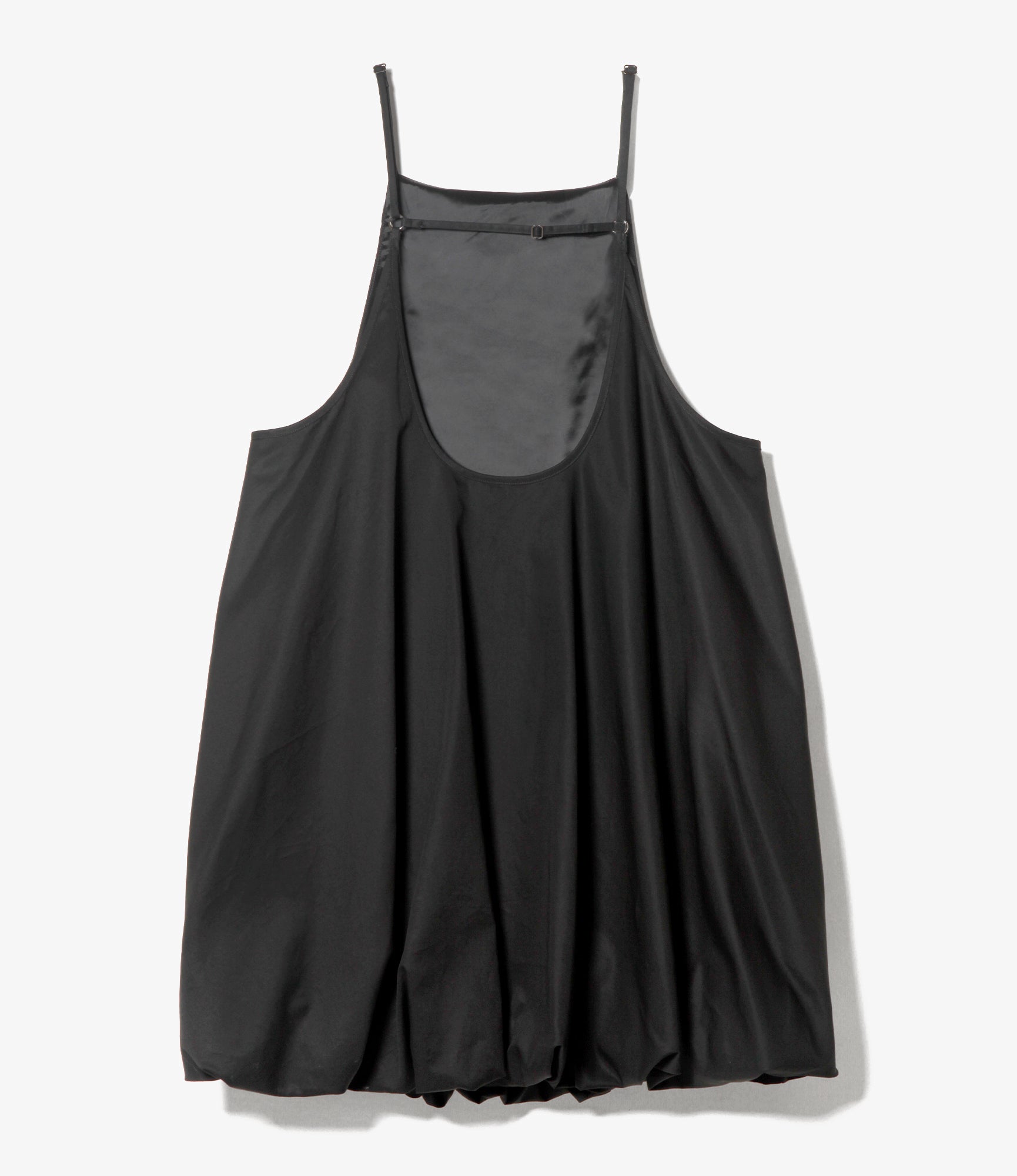 Women's Bubble Hem Apron Dress - Black - Twill