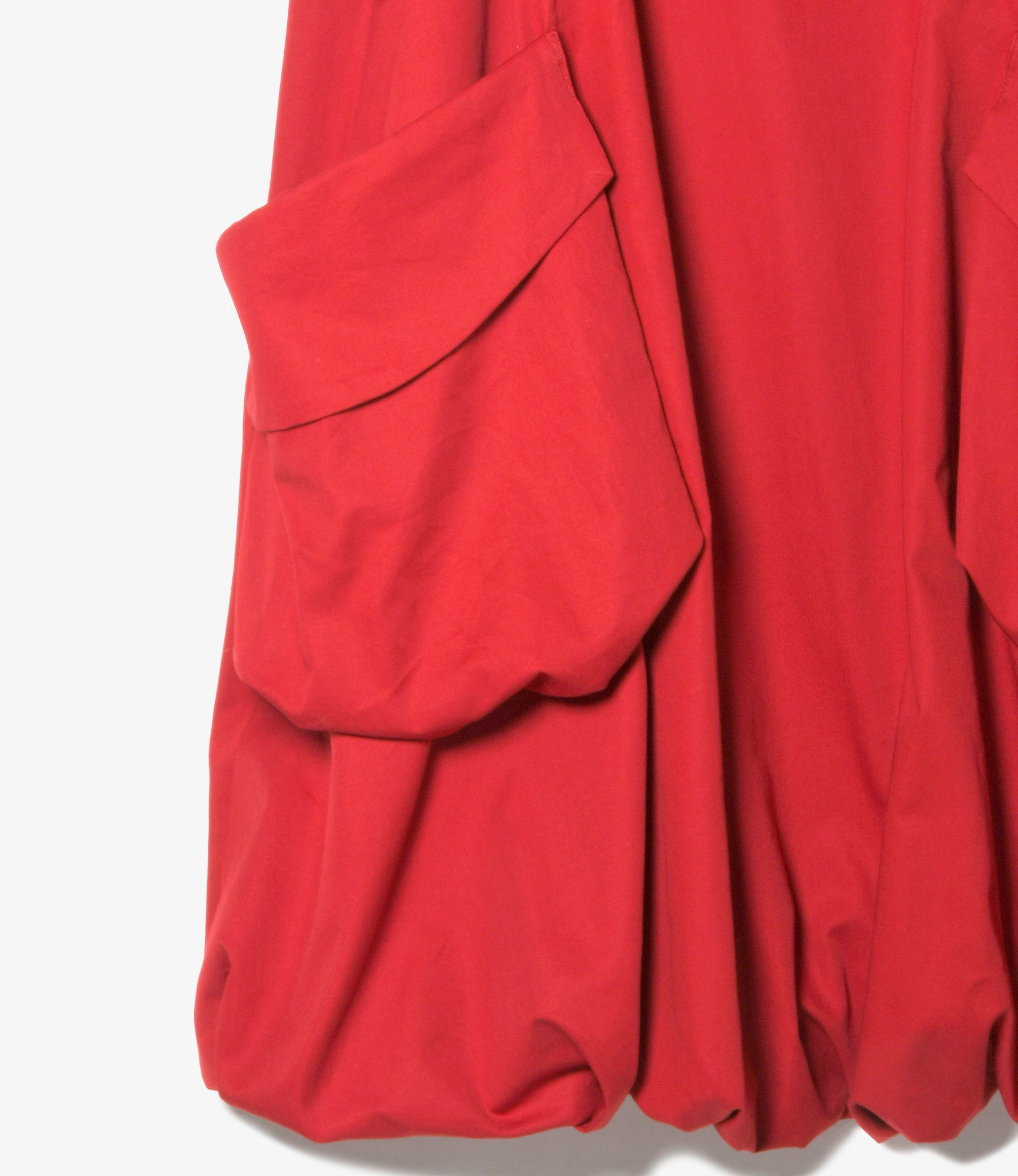 Women's Bubble Hem Apron Dress - Red - Twill