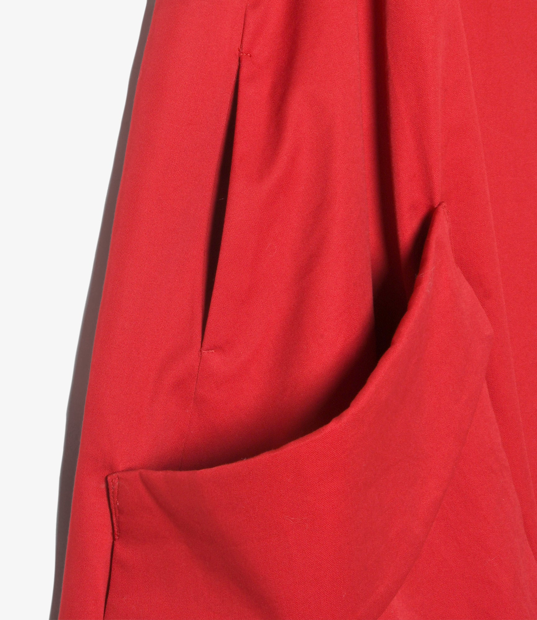 Women's Bubble Hem Apron Dress - Red - Twill