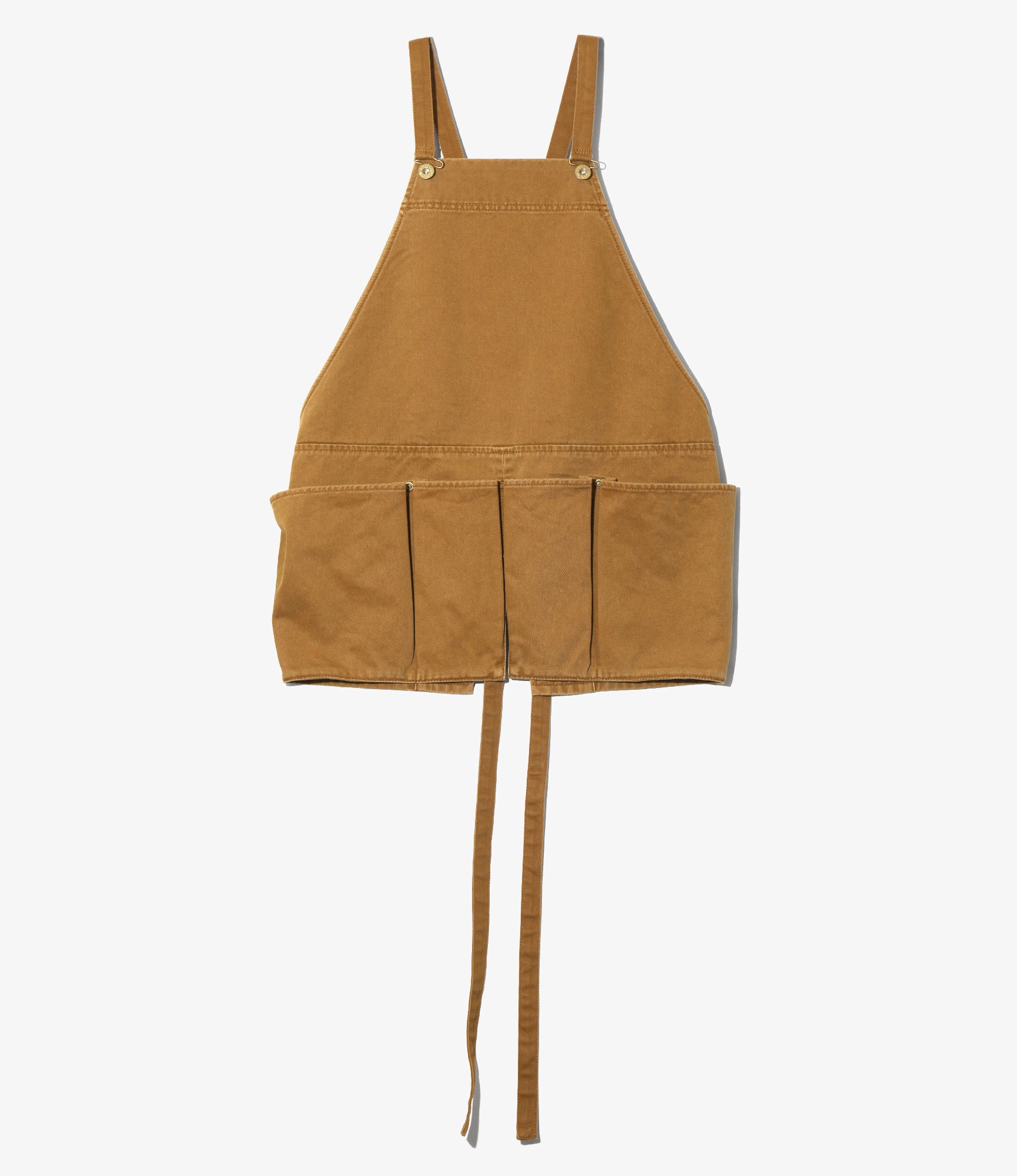 Women's Work Apron - Brick - Sulfur Dyed Twill