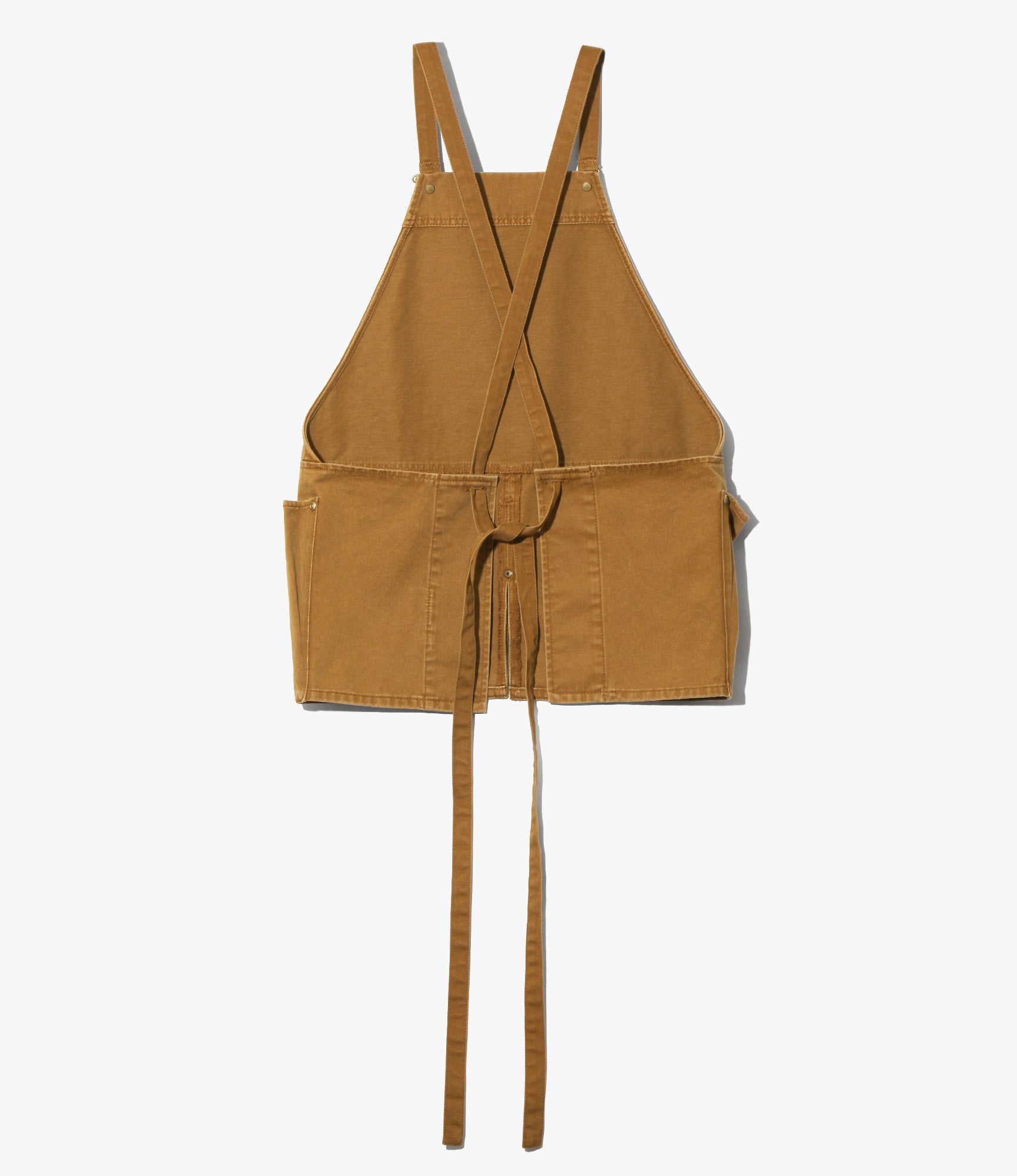 Women's Work Apron - Brick - Sulfur Dyed Twill