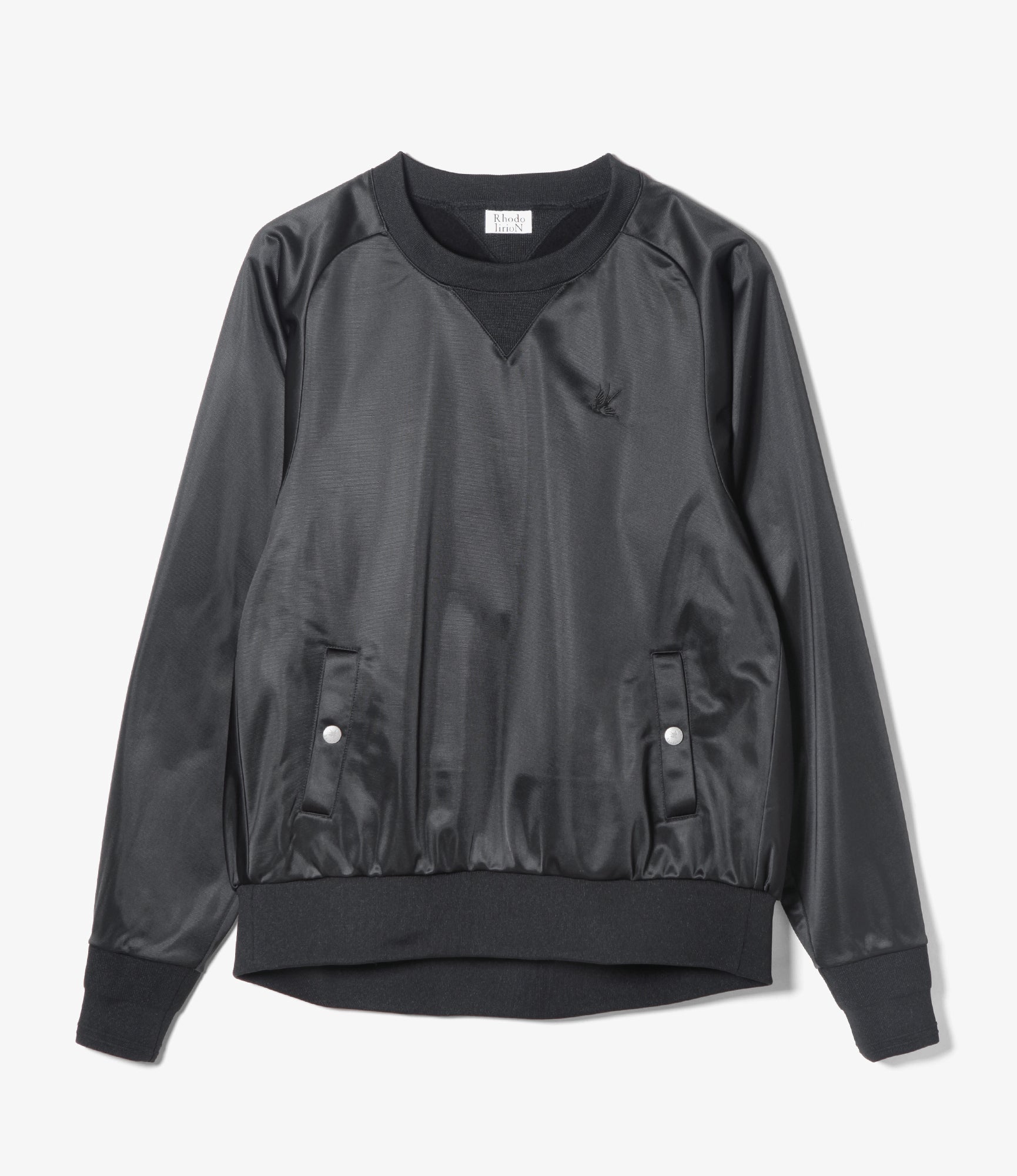 Women's Gusset Pullover - Black - Tricot