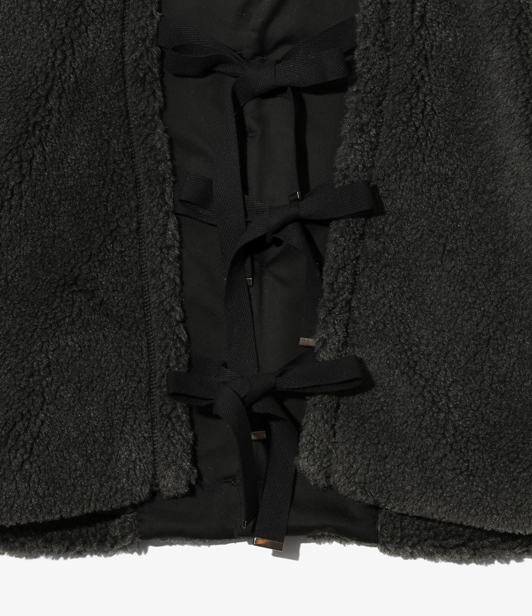 Women's C-1 Type Vest - Charcoal - Sherpa Fleece