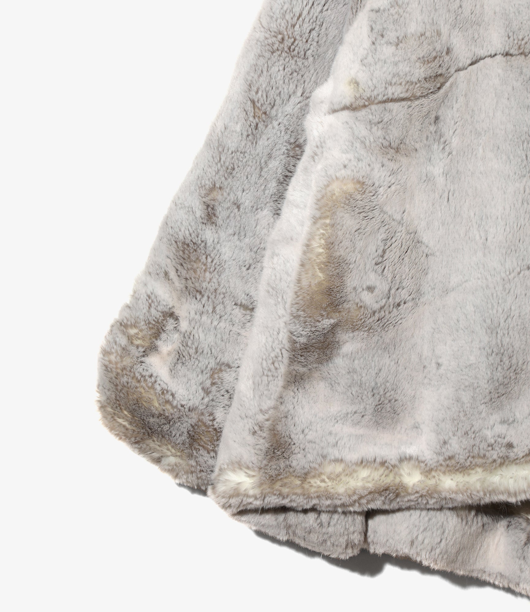 Women's M-43 Type Pile Liner Coat - Beige - Eco Fur
