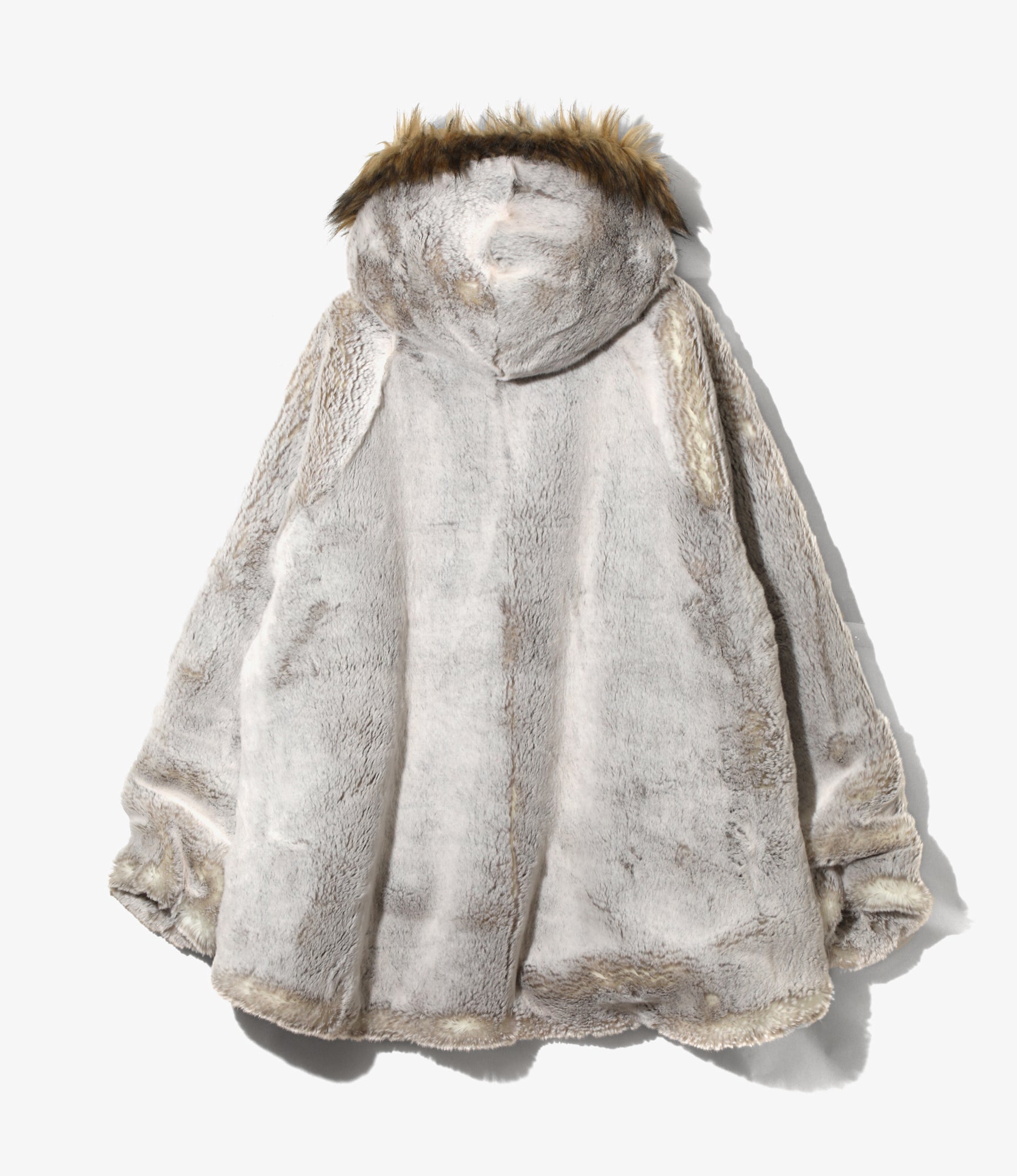 Women's M-43 Type Pile Liner Coat - Beige - Eco Fur