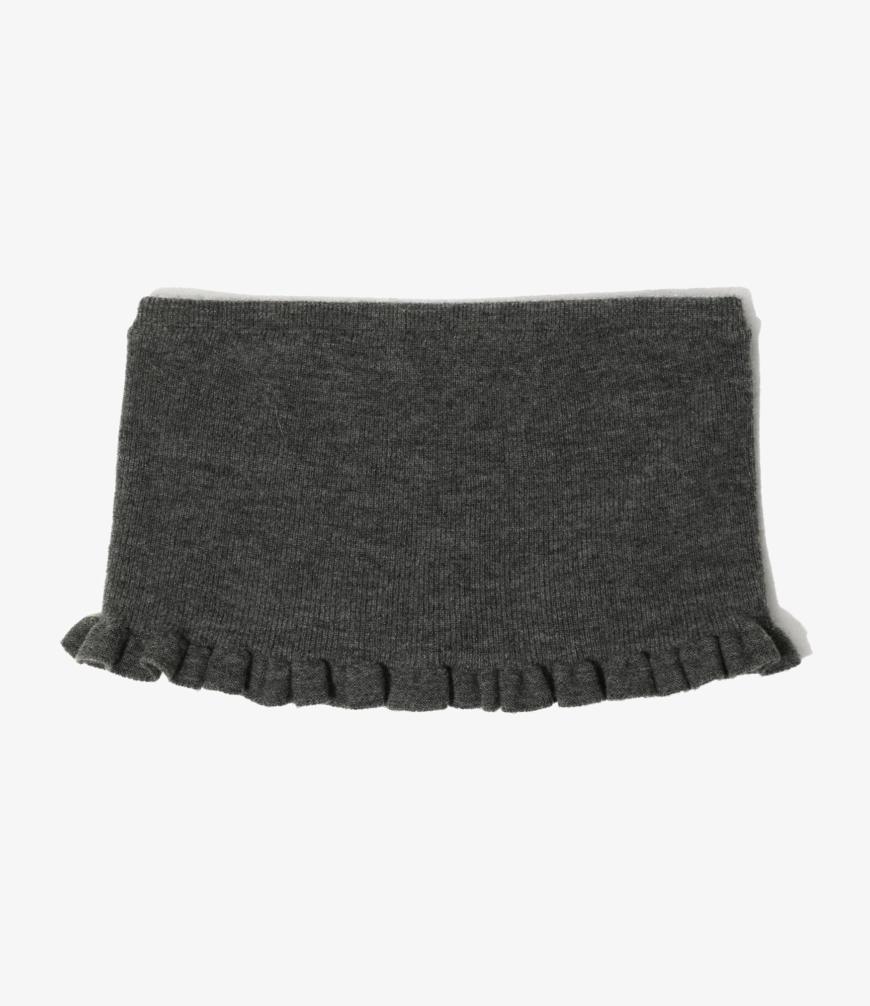 Women's Bandeau Knit Top- Boiled Knit - H. Grey