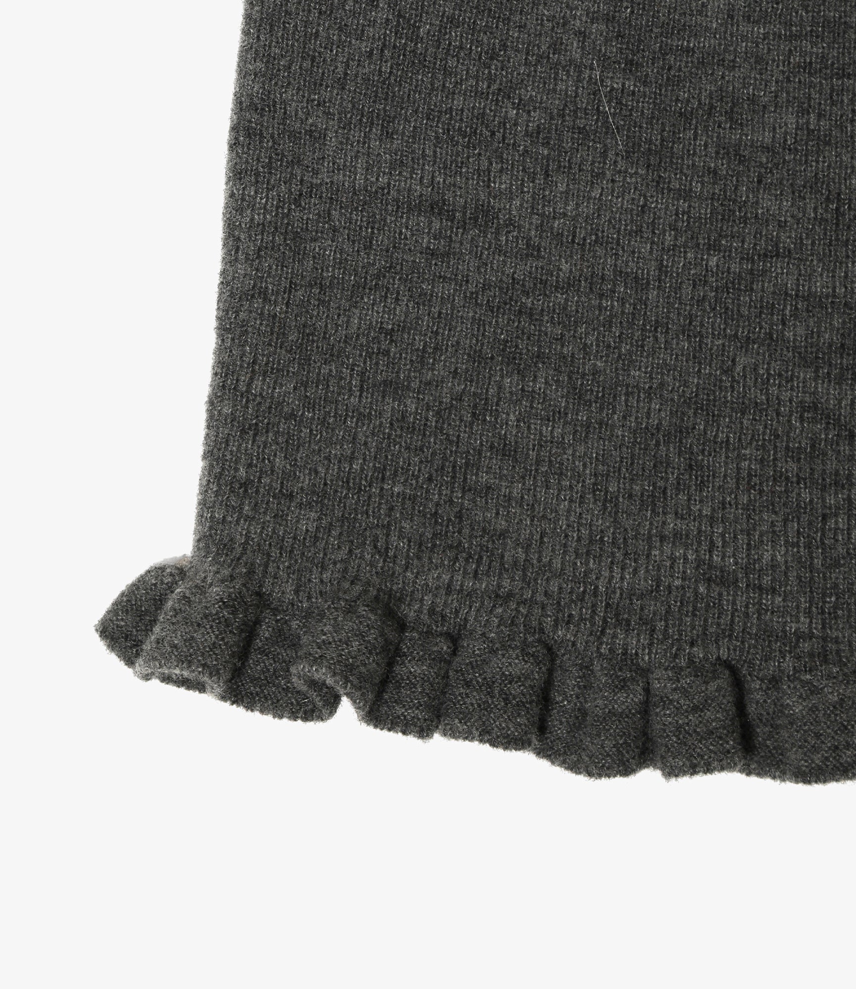 Women's Bandeau Knit Top- Boiled Knit - H. Grey