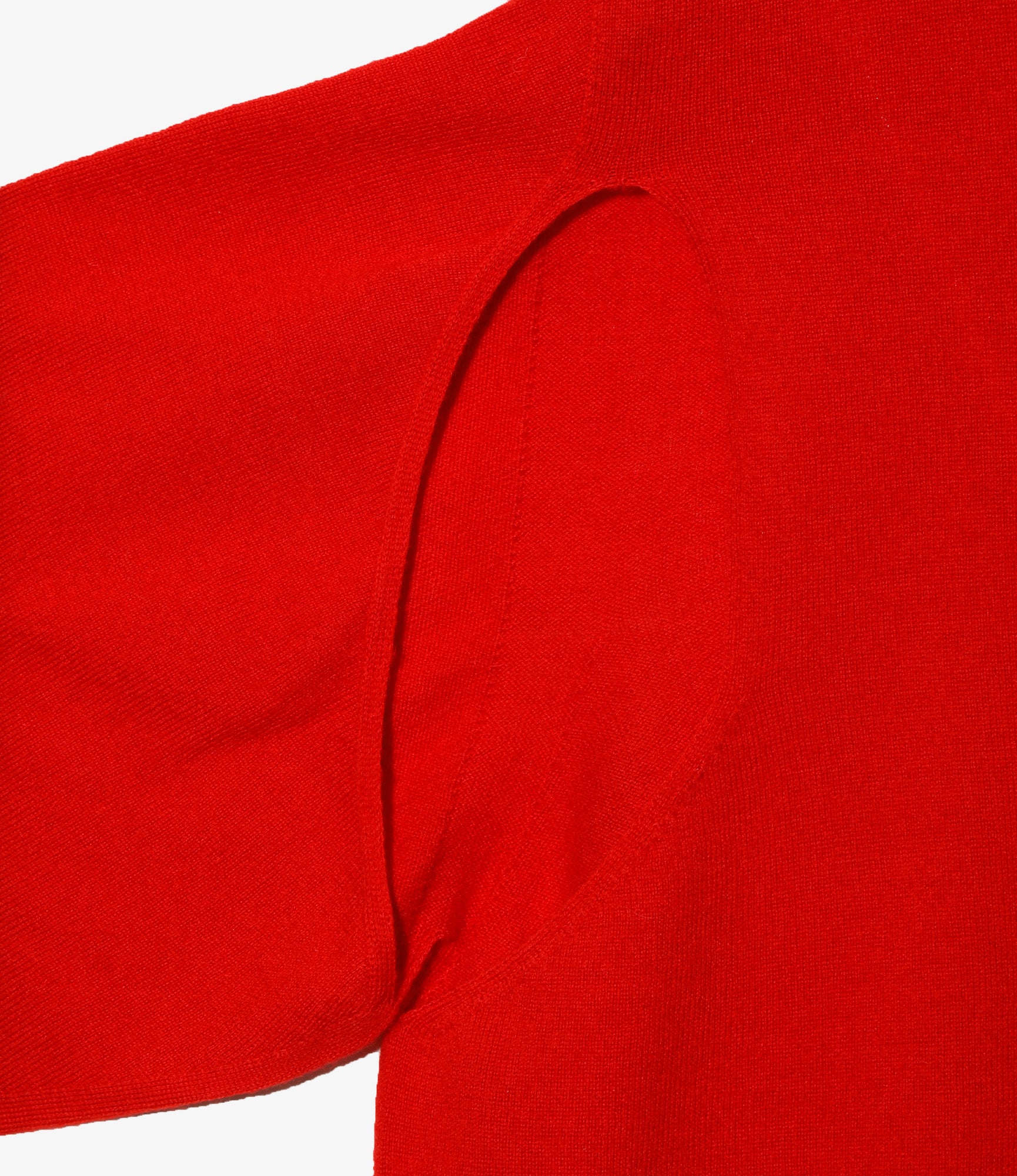 Women's Convertible Knit Sweater - Red - Boiled Knit