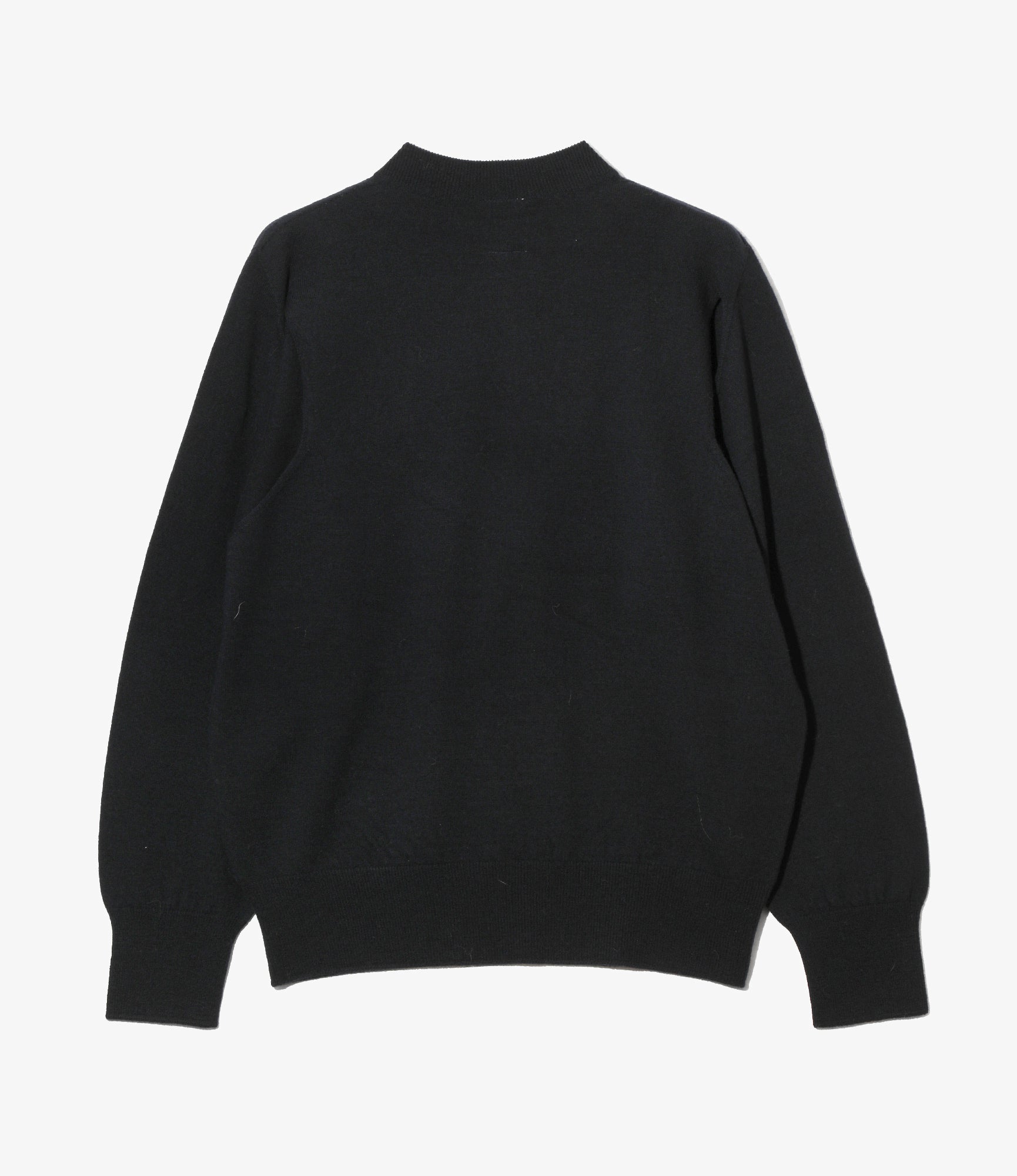 Women's Convertible Knit Sweater - Dk. Navy - Boiled Knit