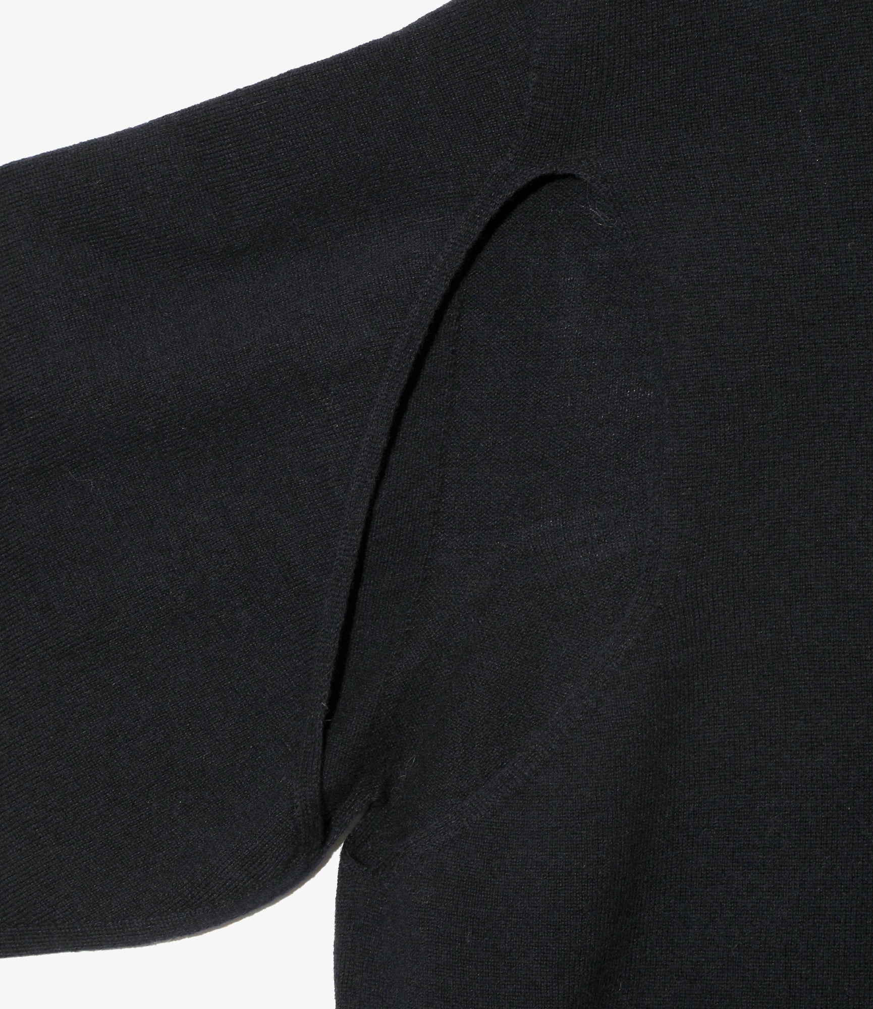 Women's Convertible Knit Sweater - Dk. Navy - Boiled Knit
